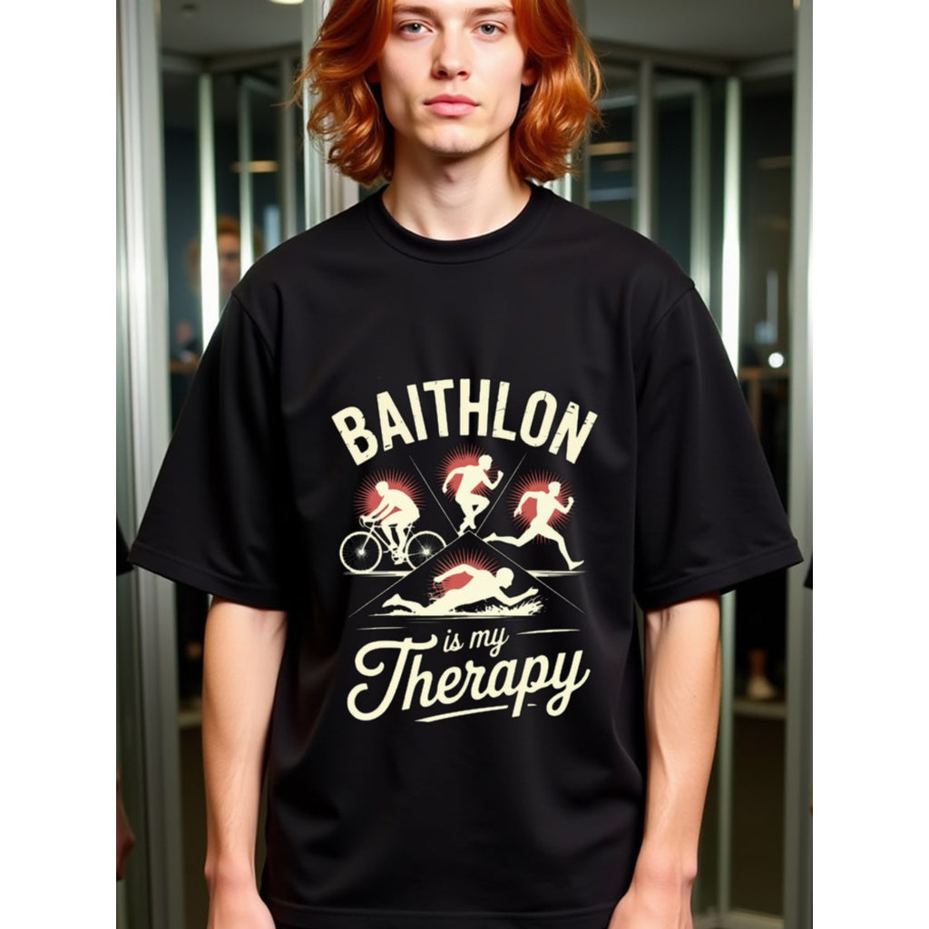 natee local warehouse clearance Baithlon Therapy: Triathlon Enthusiast's Shirt, ,