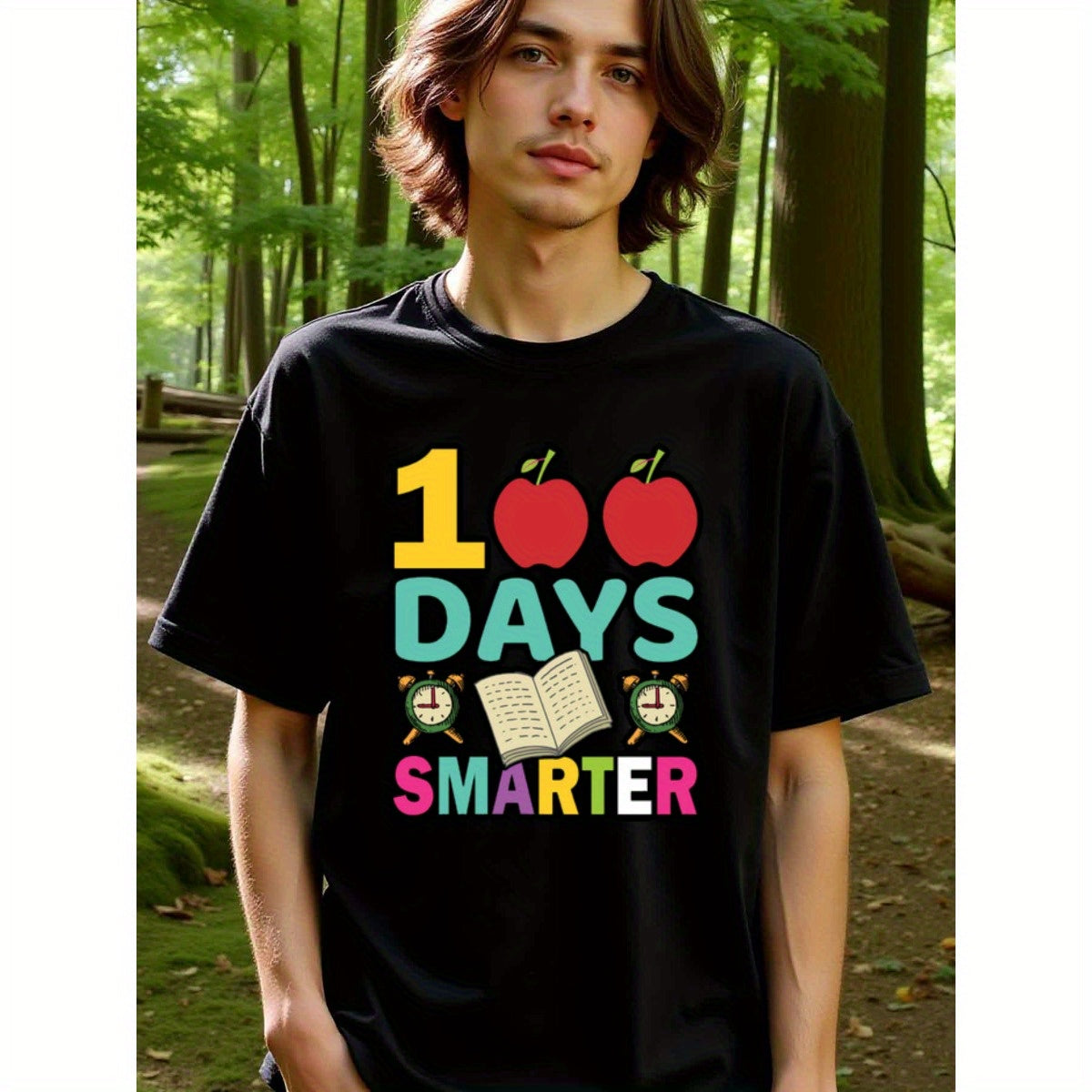 natee local warehouse clearance 100 Days Smarter: Celebrate Learning with Style!, 男t, 男t