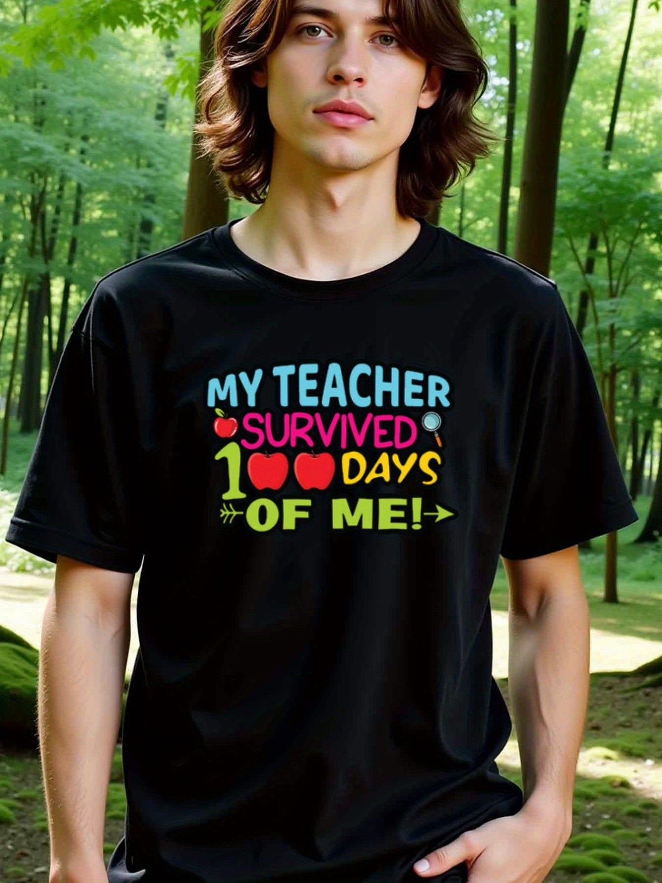 natee local warehouse clearance 100 Days of Me: Teacher Survival Shirt, 男t, 男t