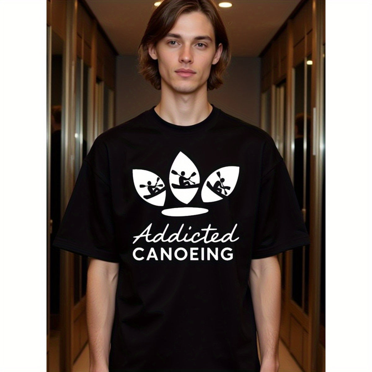 natee local warehouse clearance Addicted to Canoeing - Kayaking Adventure T-shirt,