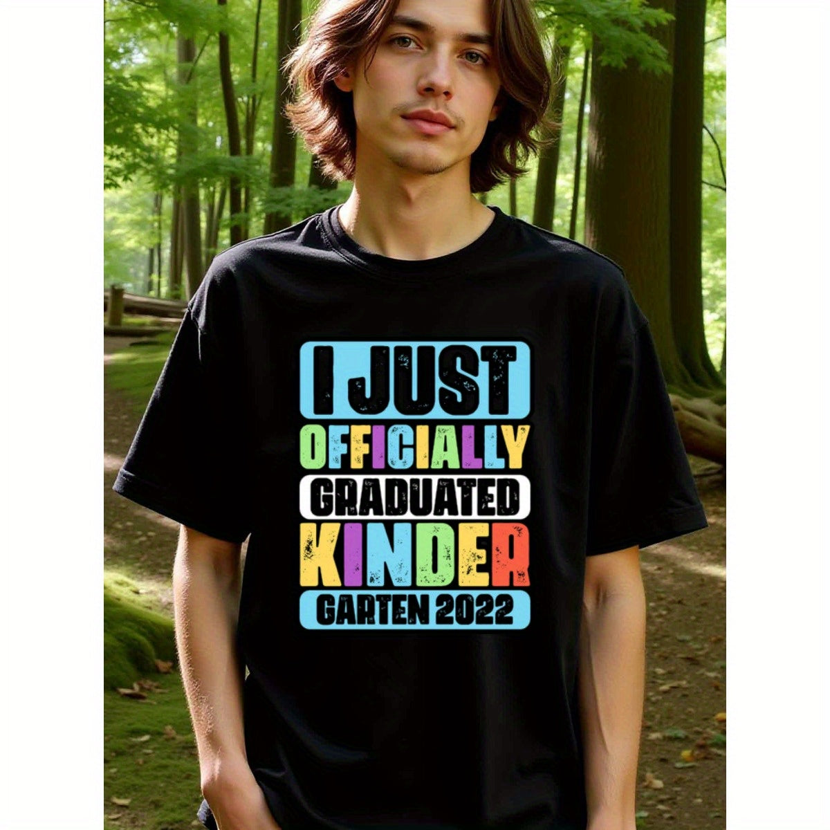 natee local warehouse clearance 2022 Kindergarten Graduation Celebration T-shirt, man's T-Shirt,100% Cotton Fabric,Crew Neck,Short Sleeve,Regular Fit,All-Season Casual Wear,180gsm-Ideal for Valentines Christian festival Thanksgiving Day, 男t