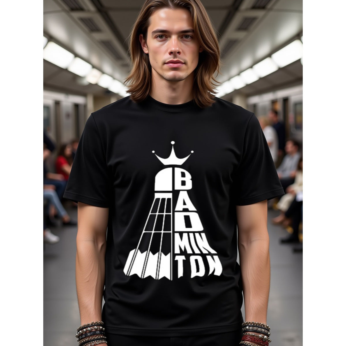 natee local warehouse clearance Badminton King: Stylish Shuttlecock Graphic Tee, 100% Cotton Fabric,Crew Neck,Short Sleeve,Regular Fit,All-season casual wear for man and teens-perfect for running, hiking, the beach, and parties Christian festival Thanksgi