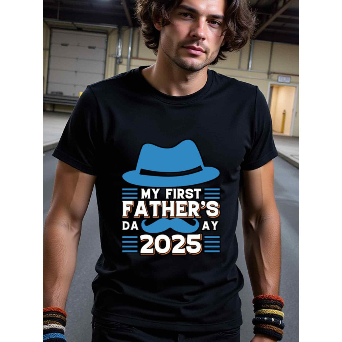 natee local warehouse clearance 2025 My First Father's Day T-shirt - Dad Gift Idea, 100% Cotton Fabric,Crew Neck,Short Sleeve,Regular Fit,All-season casual wear for man and teens-perfect for running, hiking, the beach, and parties Christian festival Thank