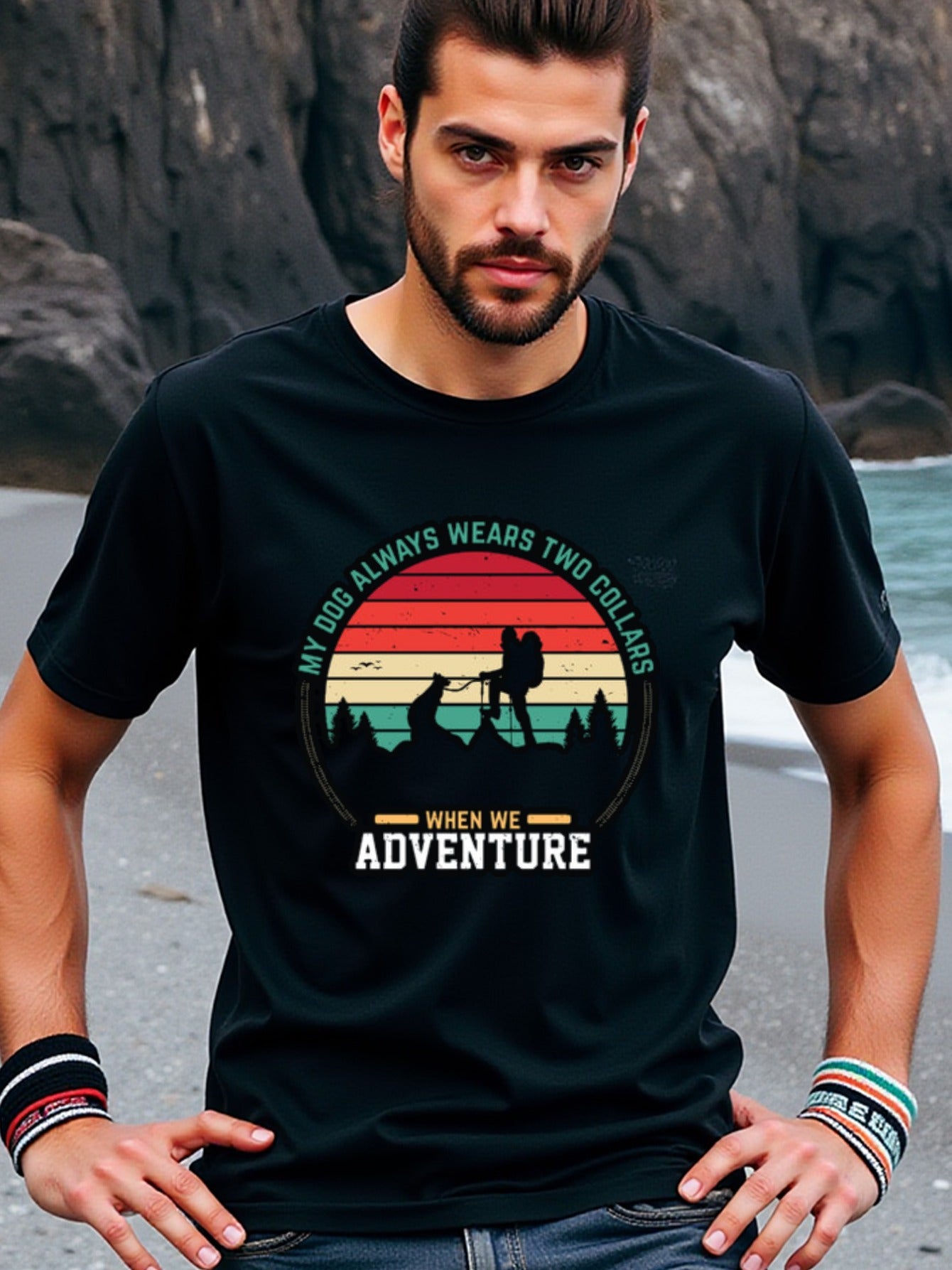 natee local warehouse clearance Adventure Dog Lovers: Two Collars for Every Hike, 男t, 男t