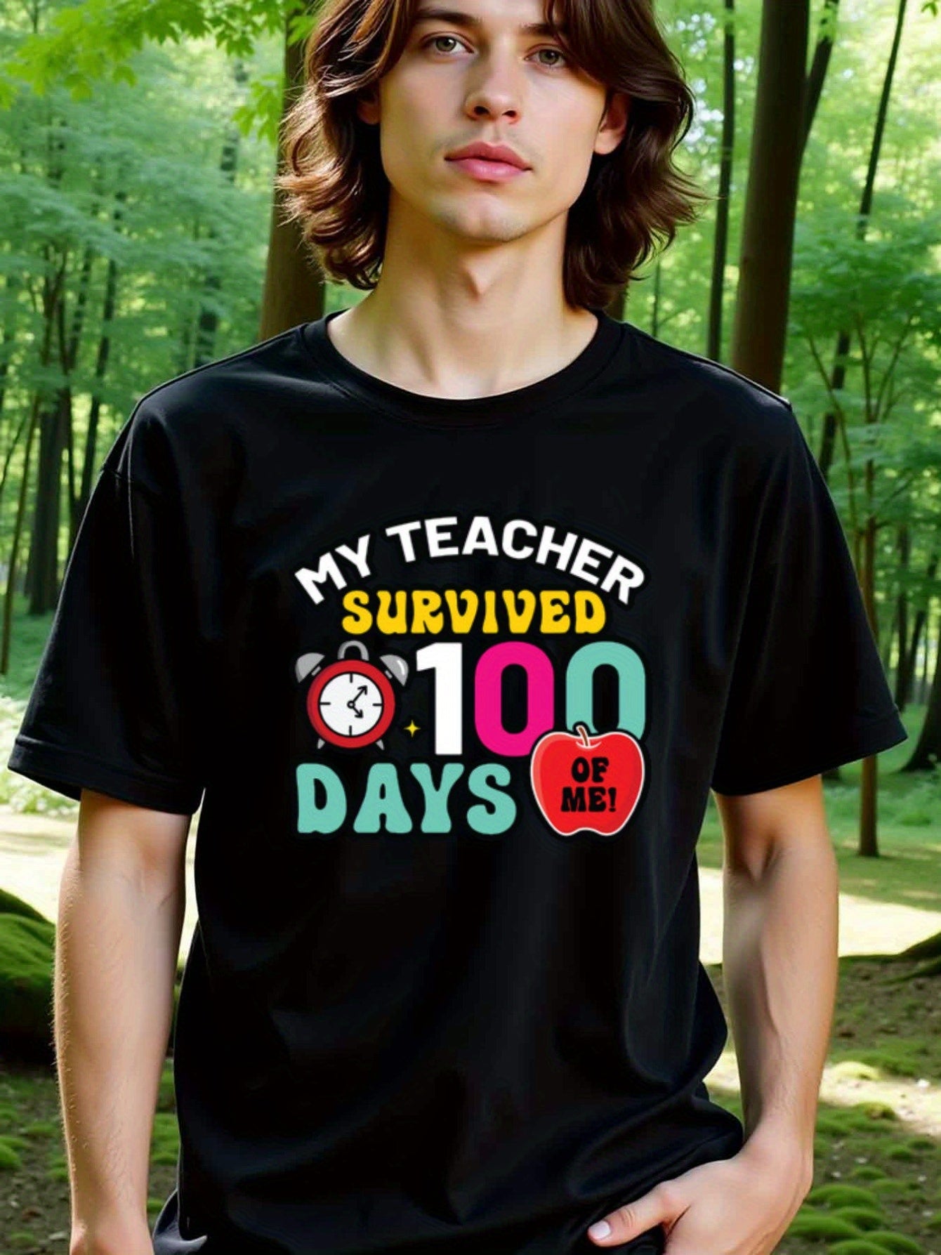 natee local warehouse clearance 100 Days of Me: Teacher Survival Shirt, 男t