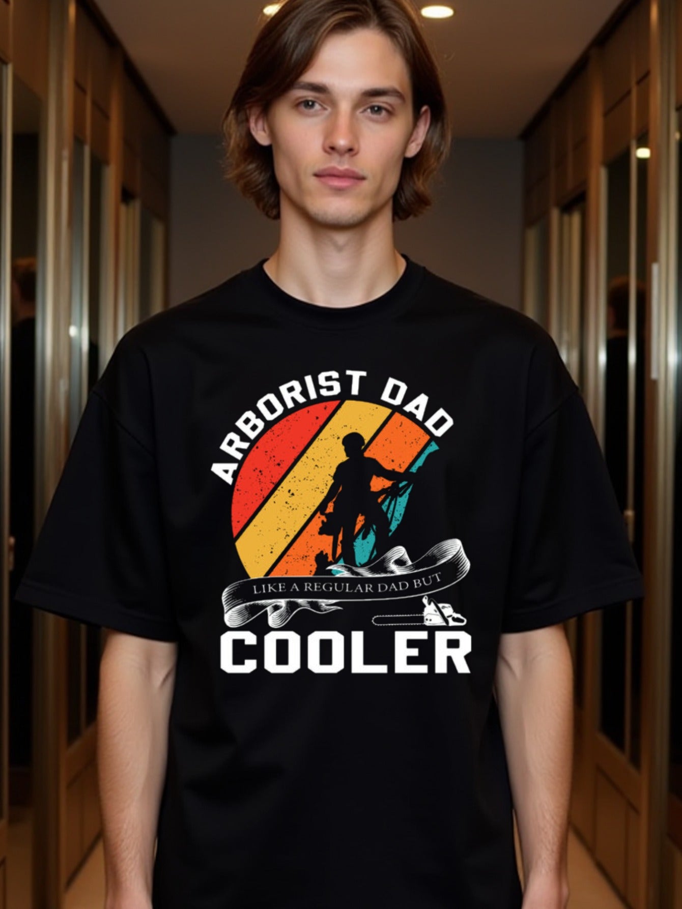 natee local warehouse clearance Arborist Dad: Cooler Than Regular Dads, 100% Cotton Fabric,Crew Neck,Short Sleeve,Regular Fit,All-season casual wear for man and teens-perfect for running, hiking, the beach, and parties Christian festival Thanksgiving Day,