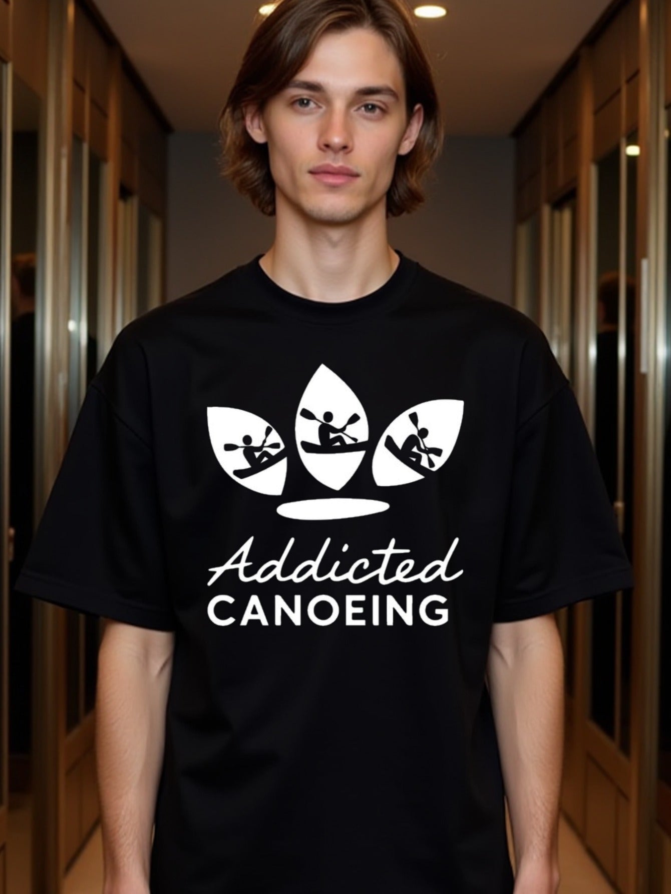 natee local warehouse clearance Addicted to Canoeing - Kayaking Adventure T-shirt,