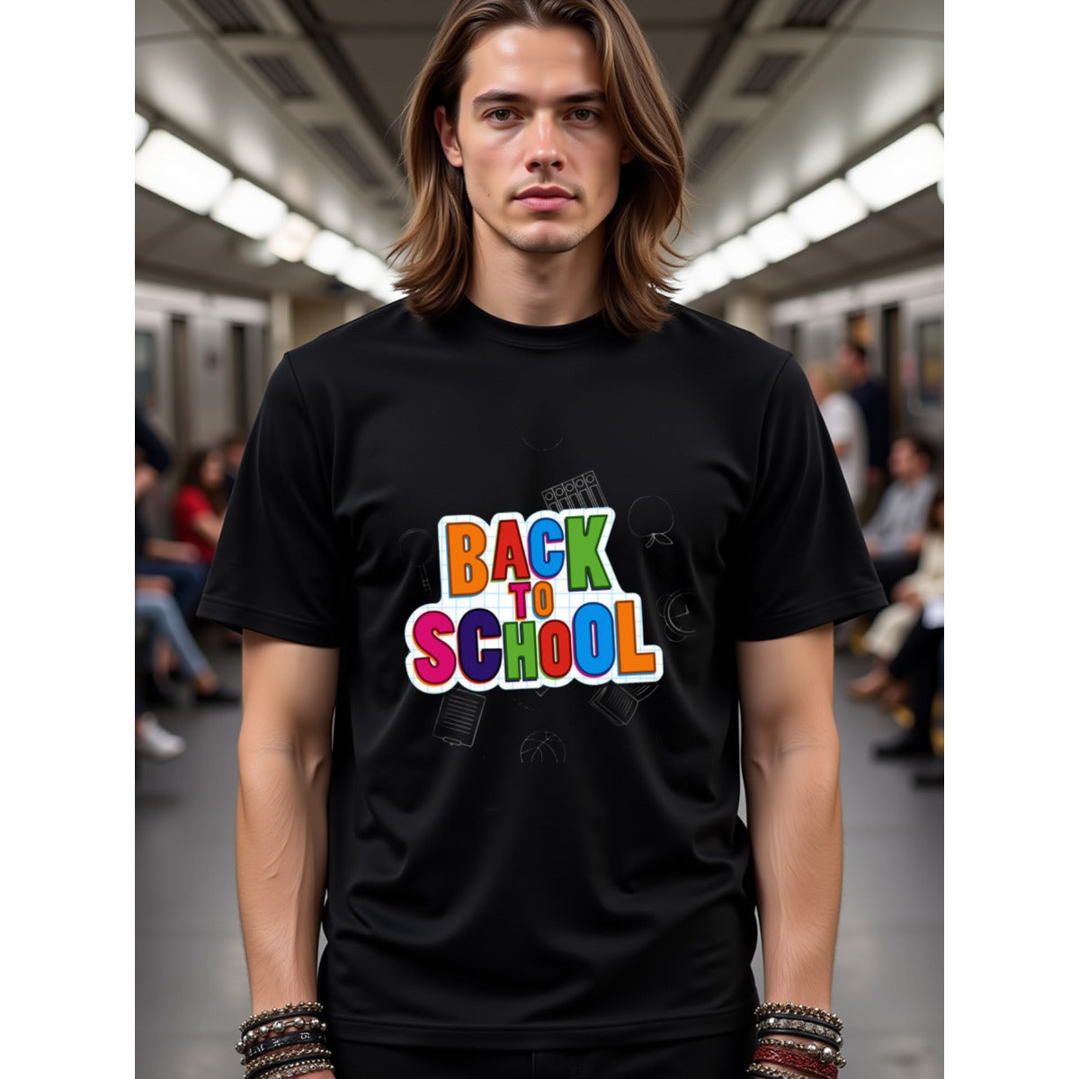 natee local warehouse clearance Back to School Graphic Tee for Adults, man's T-Shirt,100% Cotton Fabric,Crew Neck,Short Sleeve,Regular Fit,All-Season Casual Wear,180gsm-Ideal for Valentines Christian festival Thanksgiving Day, 男t