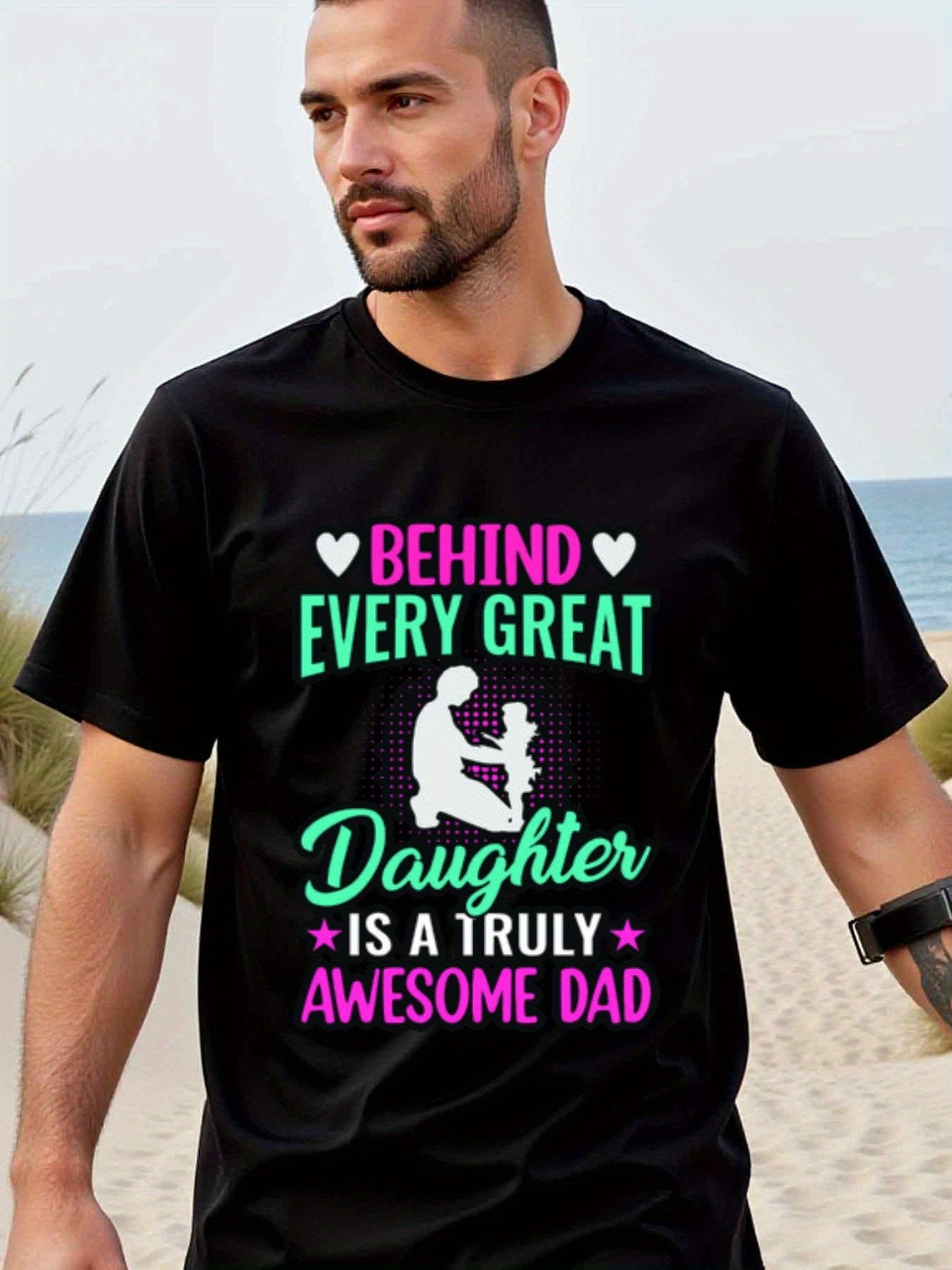 natee local warehouse clearance Awesome Dad: Behind Every Great Daughter, 男t, 男t
