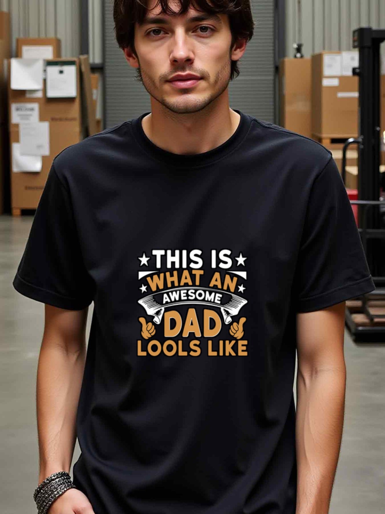 natee local warehouse clearance Awesome Dad: a Father's Day Gift T-shirt, 男t, 男t