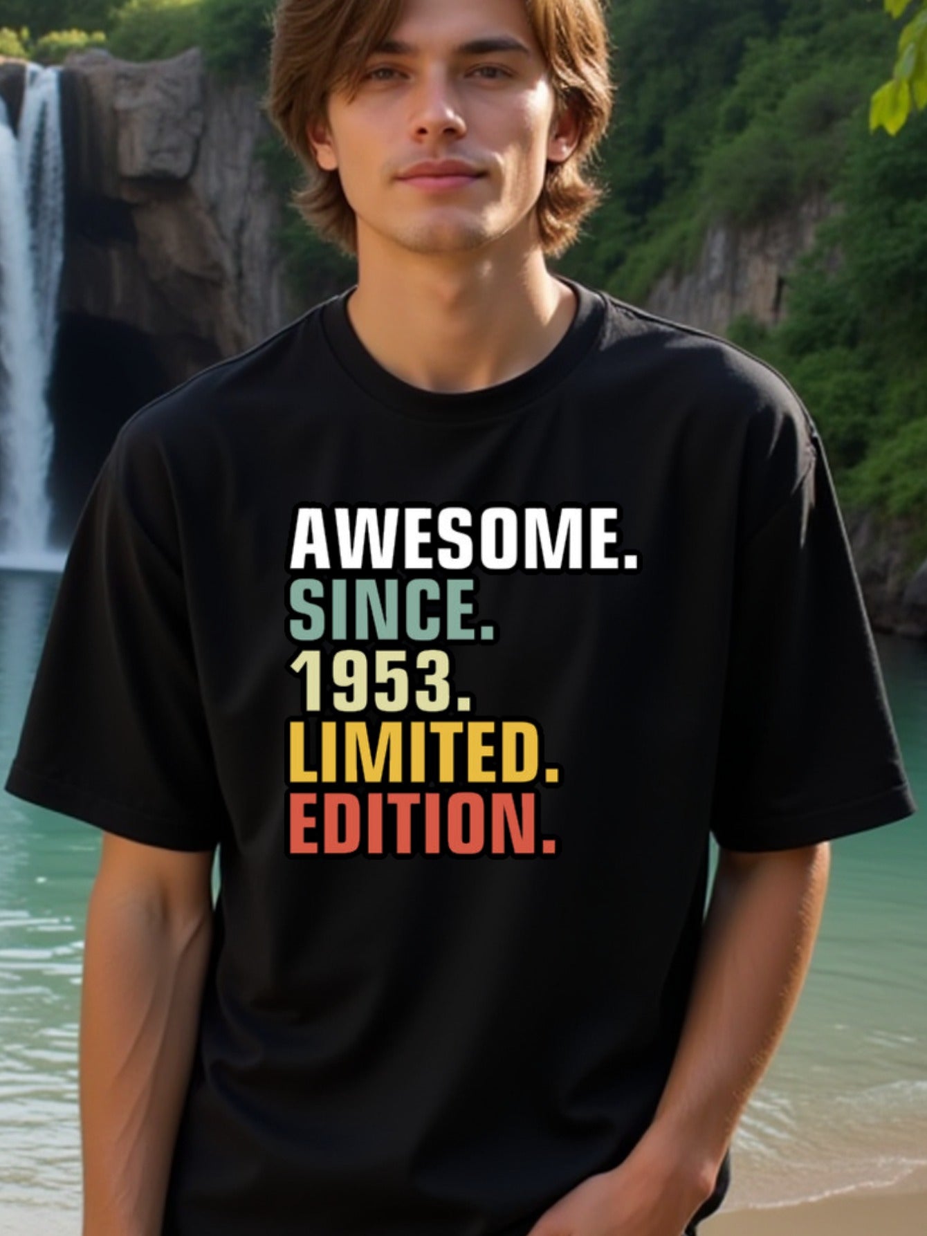 natee local warehouse clearance Awesome Since 1953 Limited Edition Birthday T-shirt, 男t