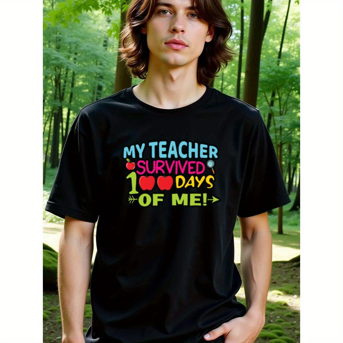 natee local warehouse clearance 100 Days of Me: Teacher Survival Shirt, 男t, 男t