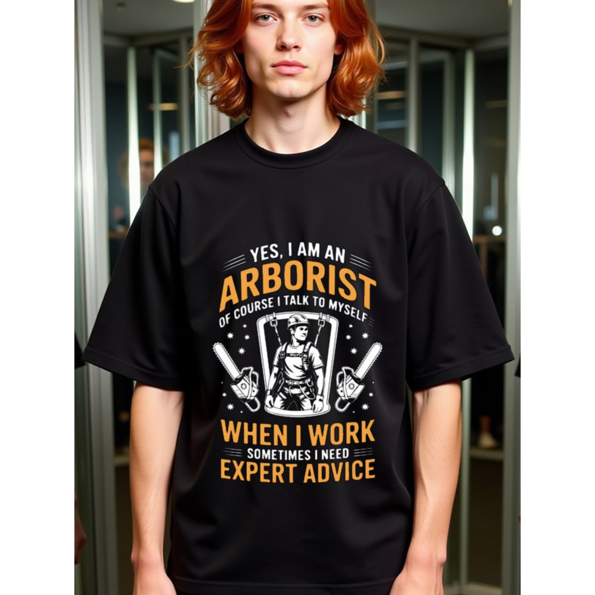 natee local warehouse clearance Arborist Humor: Expert Advice from Myself, 100% Cotton Fabric,Crew Neck,Short Sleeve,Regular Fit,All-season casual wear for man and teens-perfect for running, hiking, the beach, and parties Christian festival Thanksgiving D