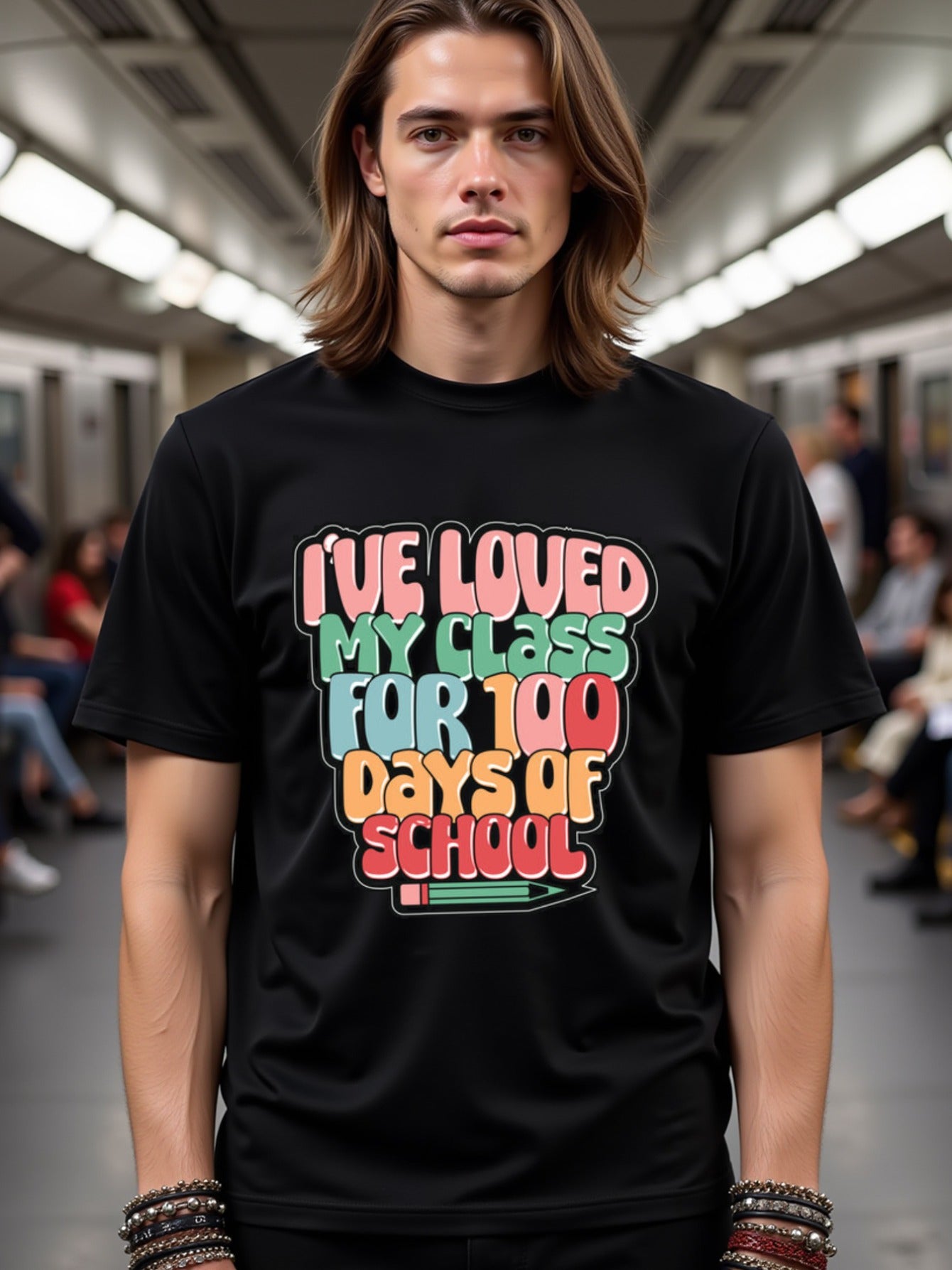 natee local warehouse clearance 100 Days of School: Celebrate Your Classmates!, 100% Cotton Fabric,Crew Neck,Regular Fit,Weekend Casual Wear,180gsm Family Friends Christian festival Thanksgiving Day, 男t