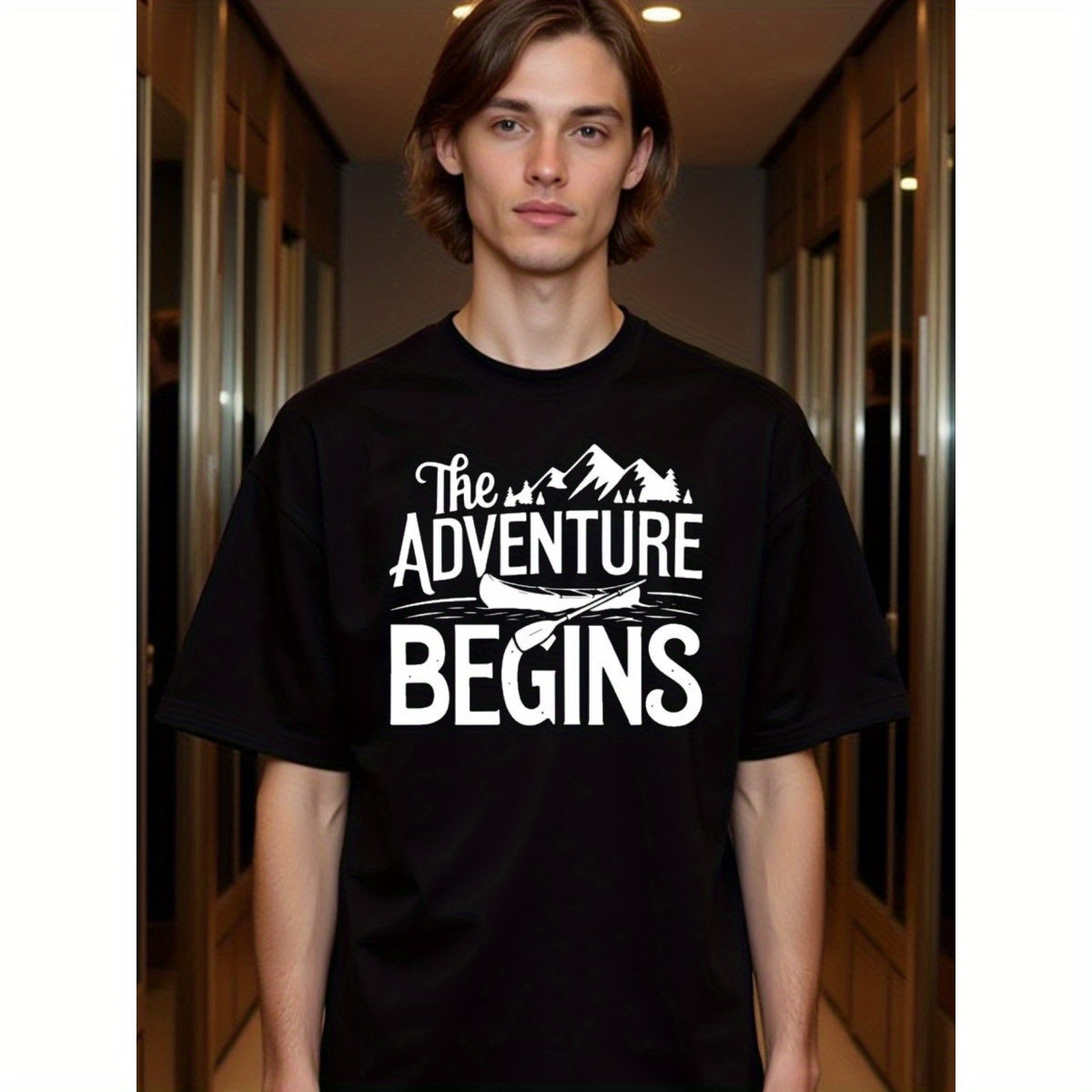 natee local warehouse clearance Adventure Awaits: the Adventure Begins T-shirt,