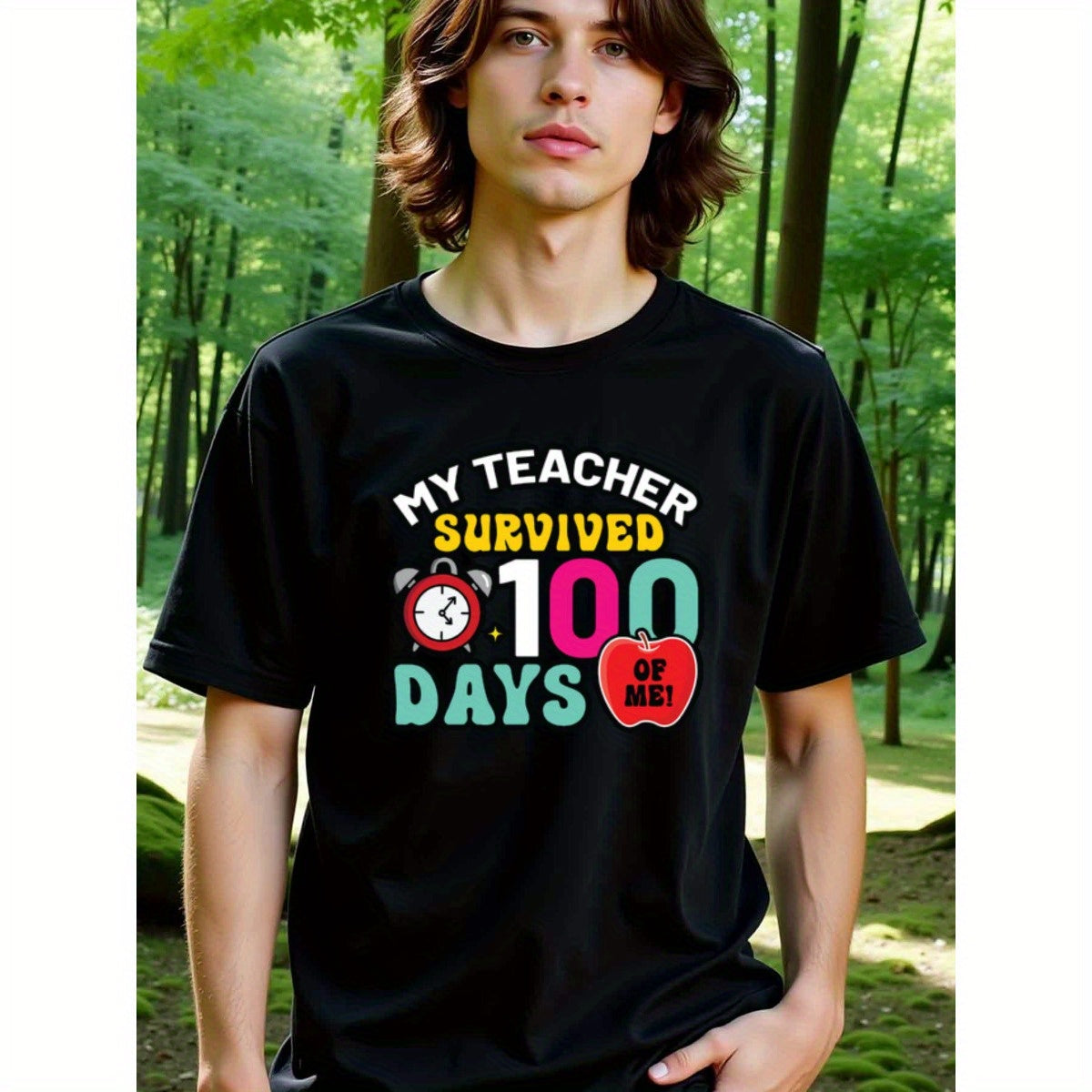 natee local warehouse clearance 100 Days of Me: Teacher Survival Shirt, 男t
