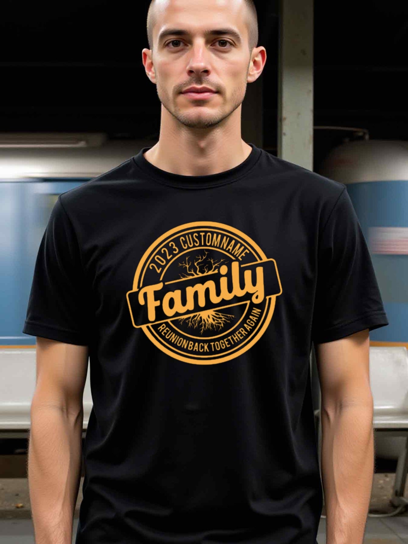 natee local warehouse clearance 2023 Custom Family Reunion T-shirt - Back Together Again, man's T-Shirt,100% Cotton Fabric,Crew Neck,Short Sleeve,Regular Fit,All-Season Casual Wear,180gsm-Ideal for All Saints' Day Thanksgiving Day, 男t