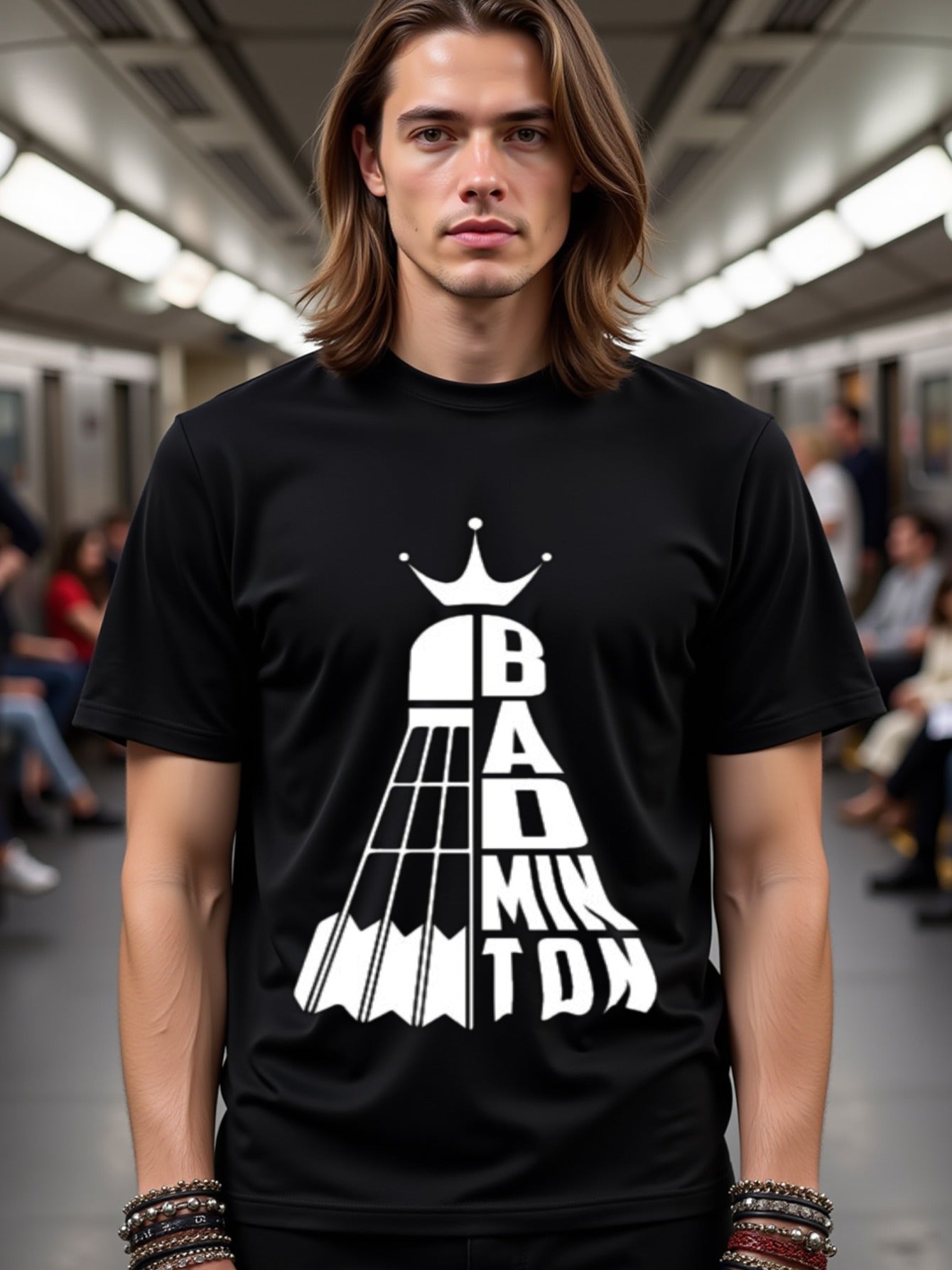 natee local warehouse clearance Badminton King: Stylish Shuttlecock Graphic Tee, 100% Cotton Fabric,Crew Neck,Short Sleeve,Regular Fit,All-season casual wear for man and teens-perfect for running, hiking, the beach, and parties Christian festival Thanksgi