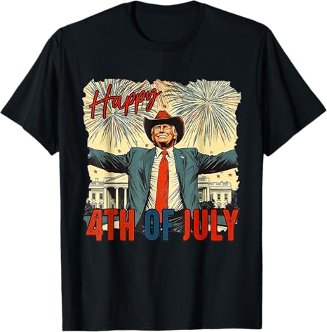 Happy 4th Of July Patriotic American US Flag Unisex T-Shirt