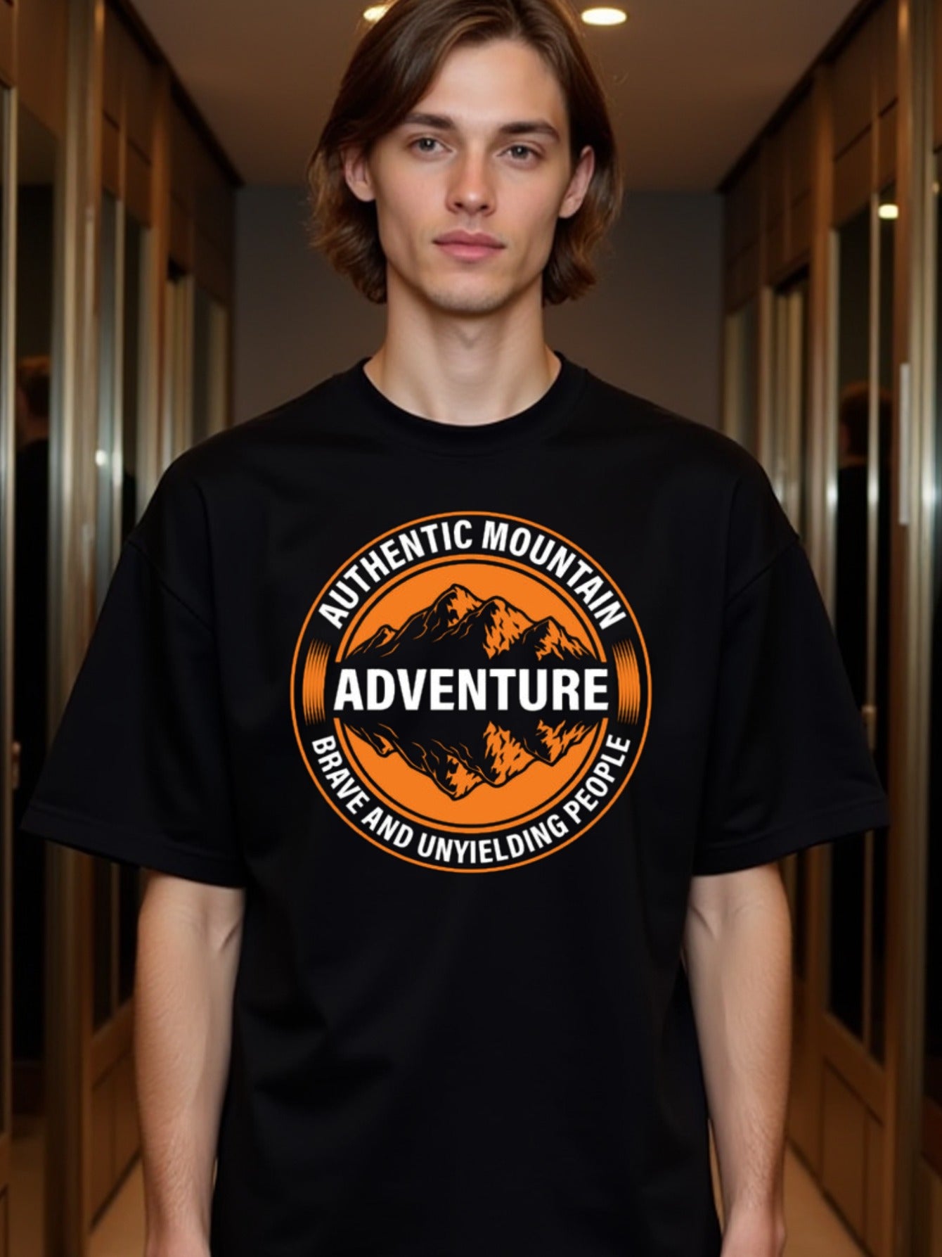natee local warehouse clearance Authentic Mountain Adventure T-shirt: Brave and Unyielding People, man's T-Shirt,100% Cotton Fabric,Crew Neck,Short Sleeve,Regular Fit,All-Season Casual Wear,180gsm-Ideal For Summer Holiday Gift,