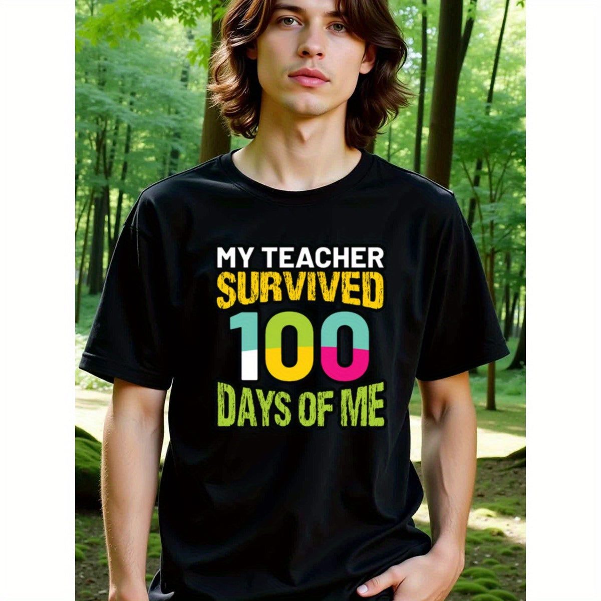 natee local warehouse clearance 100 Days of Me: Teacher Survival Shirt, 男t, 男t