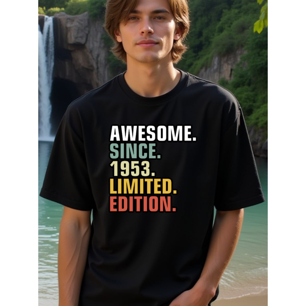 natee local warehouse clearance Awesome Since 1953 Limited Edition Birthday T-shirt, 男t