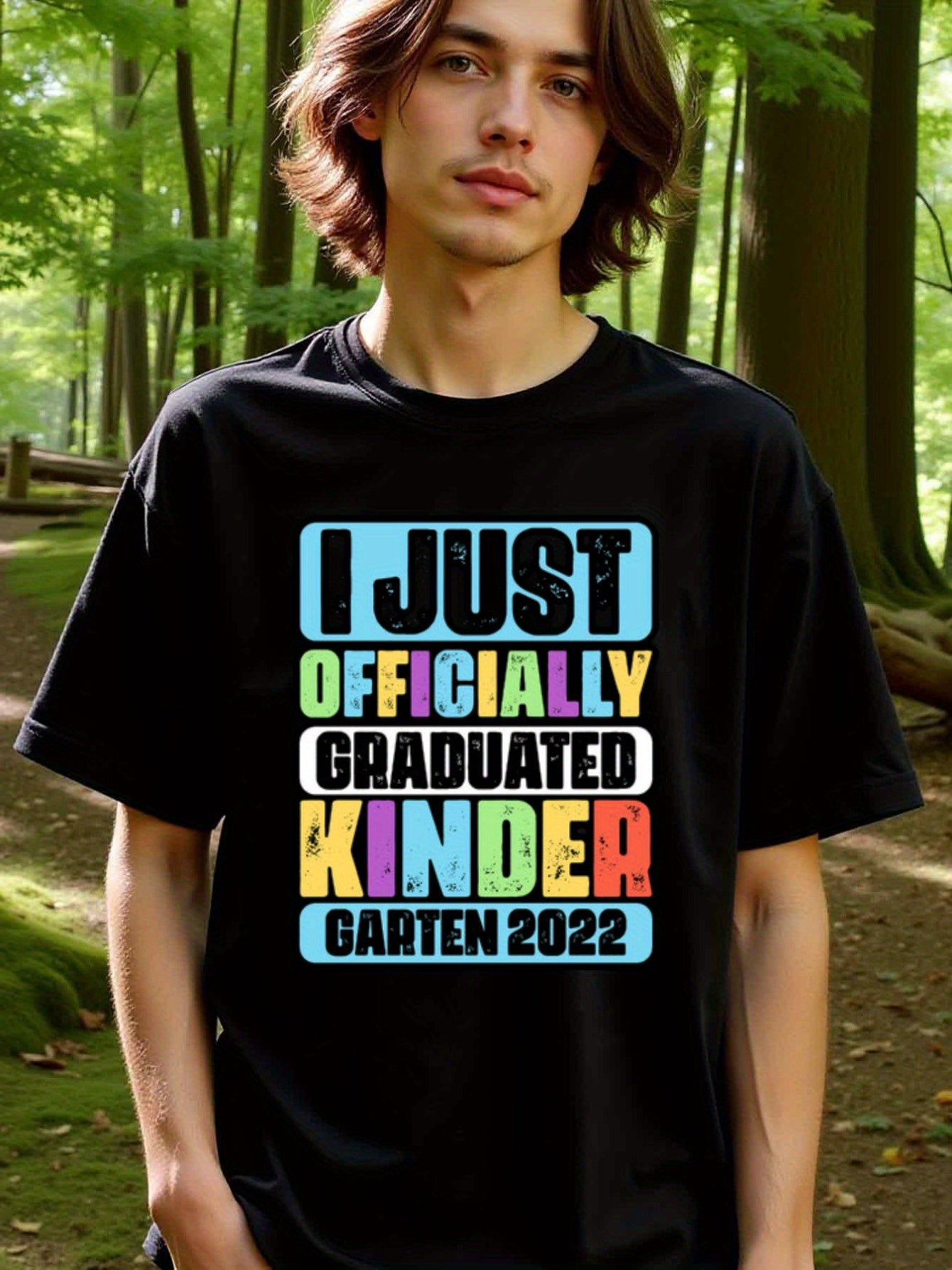 natee local warehouse clearance 2022 Kindergarten Graduation Celebration T-shirt, man's T-Shirt,100% Cotton Fabric,Crew Neck,Short Sleeve,Regular Fit,All-Season Casual Wear,180gsm-Ideal for Valentines Christian festival Thanksgiving Day, 男t