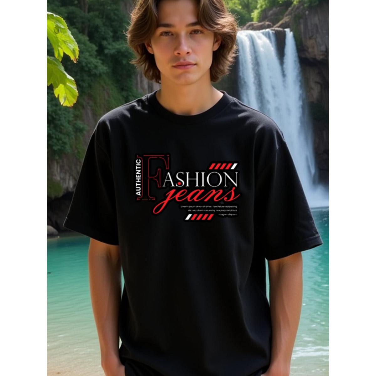natee local warehouse clearance Authentic Fashion Jeans Graphic Tee, man's T-Shirt,100% Cotton Fabric,Crew Neck,Short Sleeve,Regular Fit,All-Season Casual Wear,180gsm-Ideal for Valentines Christian festival Thanksgiving Day, 男t