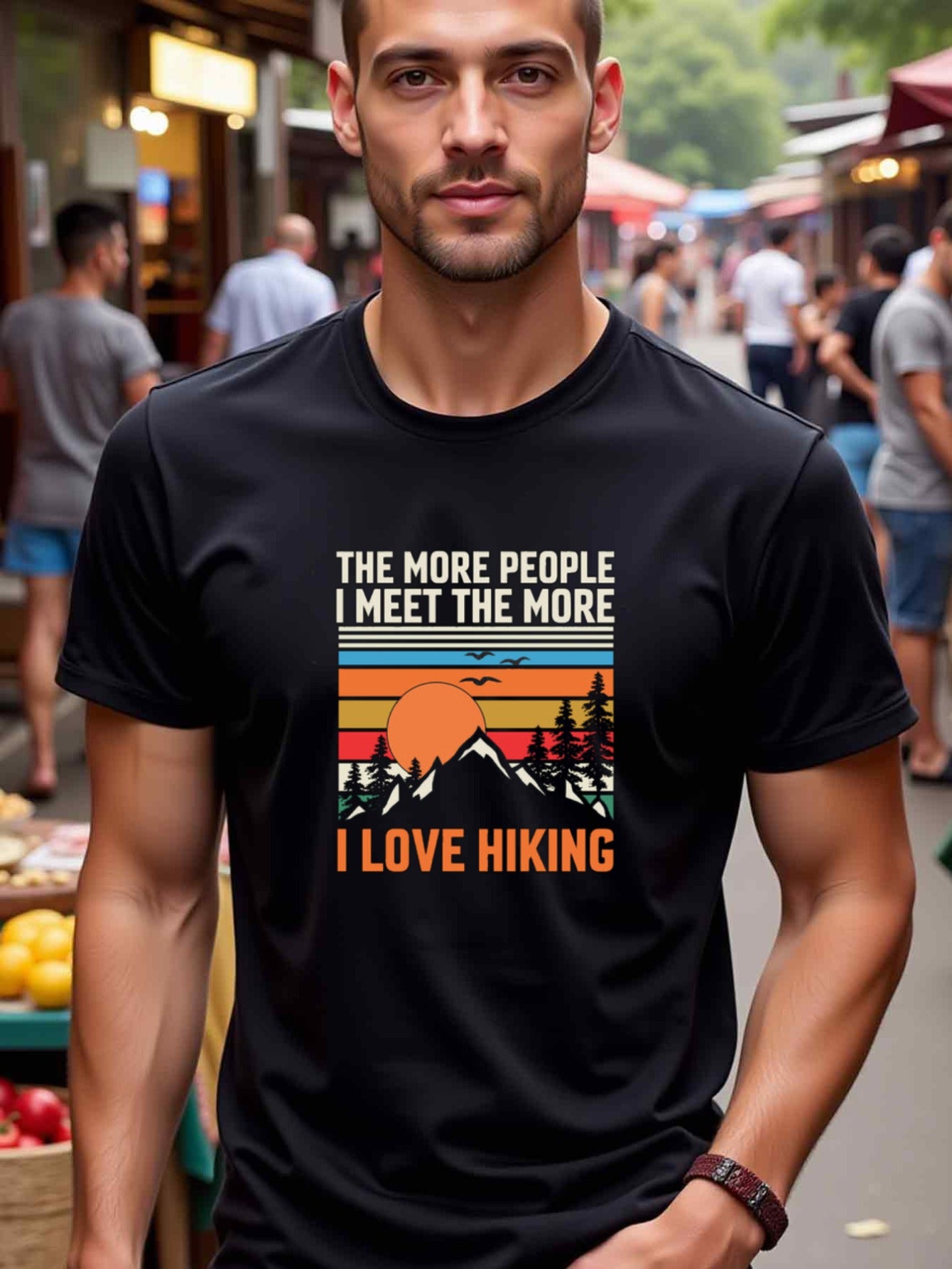 natee local warehouse clearance Adventure Awaits: Hiking Enthusiast's Tee,