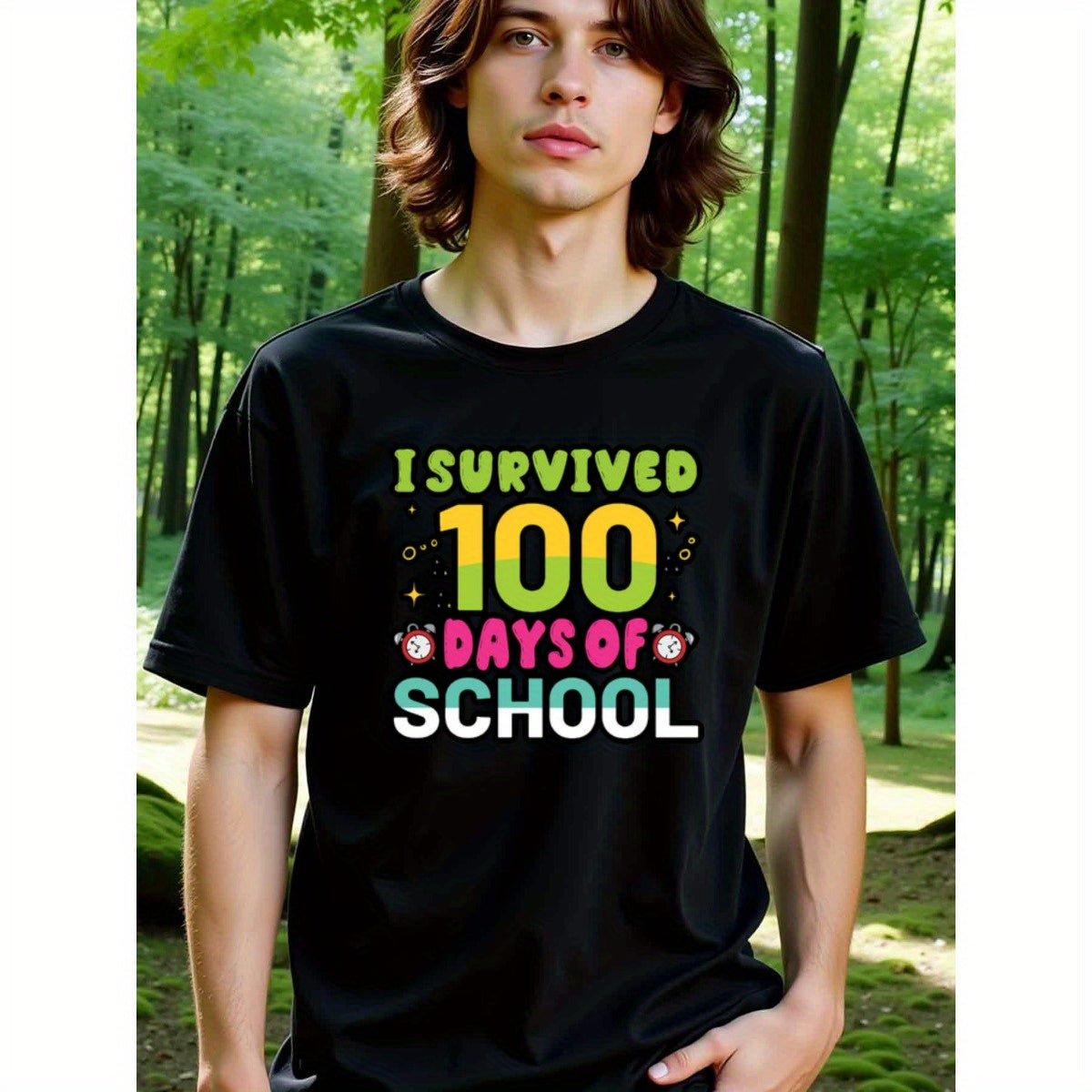 natee local warehouse clearance 100 Days of School Survivor: Celebrate Milestone in Style!, 男t, 男t
