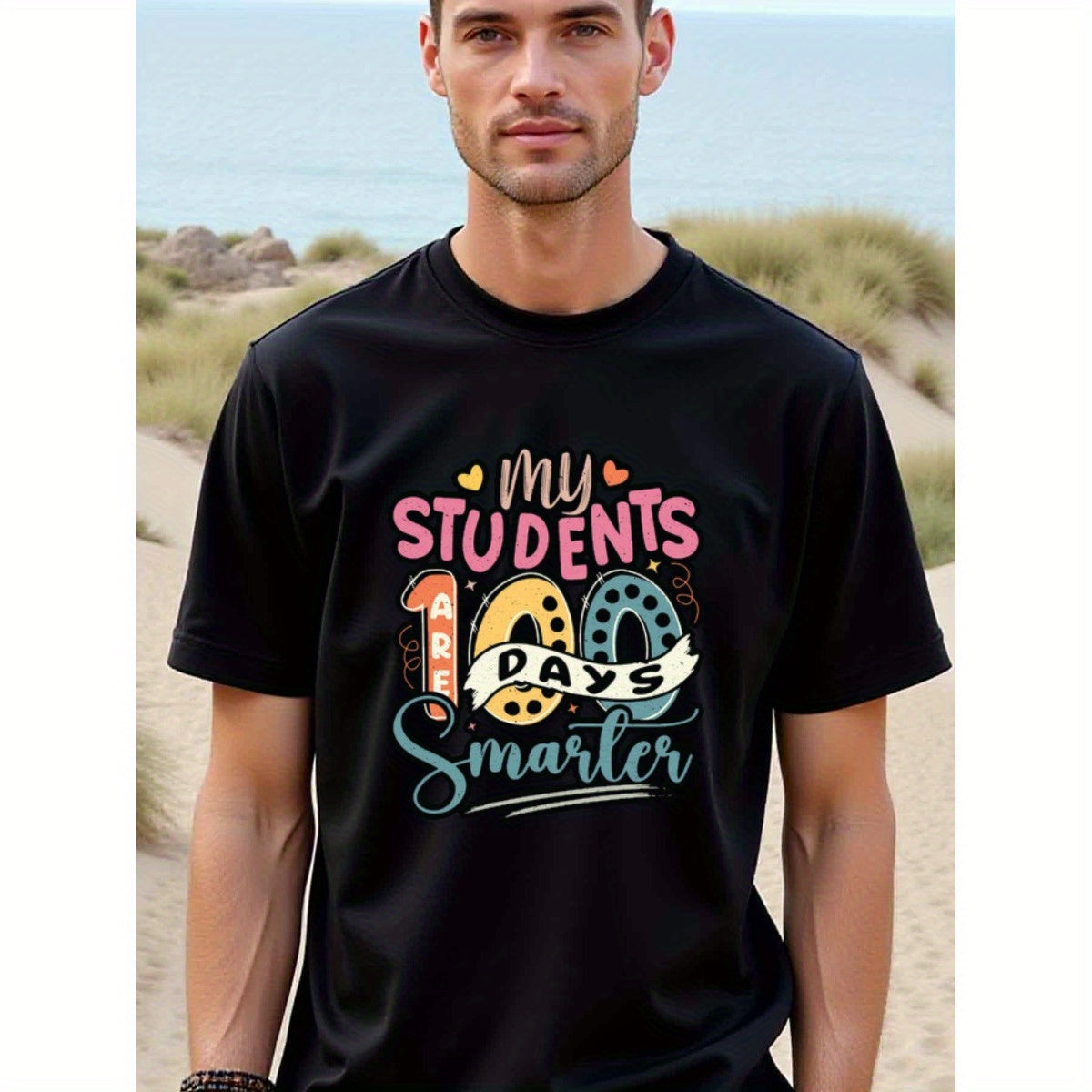 natee local warehouse clearance 100 Days Smarter: Celebrate Student Growth with Style!, 男t, 男t