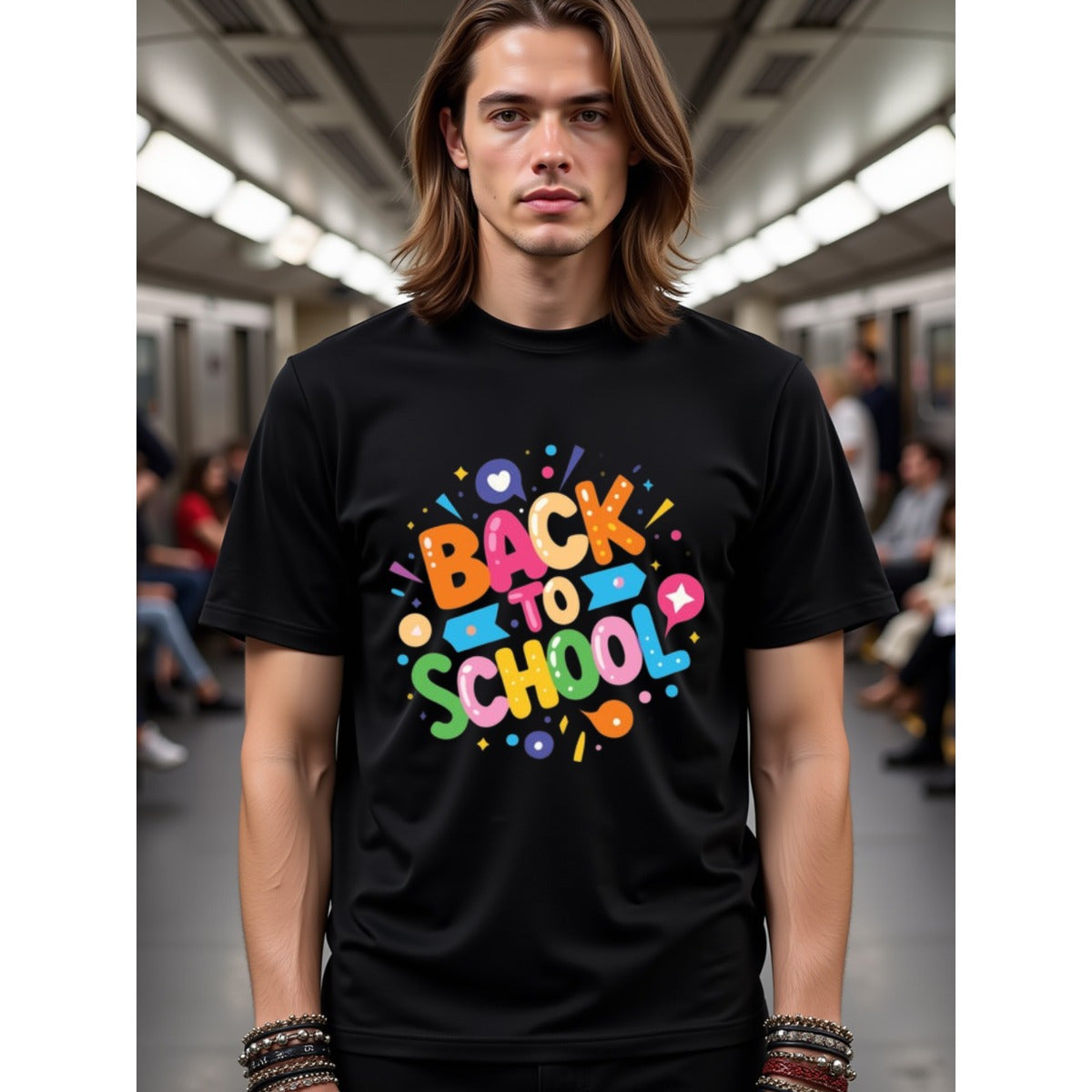 natee local warehouse clearance Back to School Fun Graphic Tee for Adults, 100% Cotton Fabric,Crew Neck,Short Sleeve,Regular Fit,All-season casual wear for man and teens-perfect for running, hiking, the beach, and parties Christian festival Thanksgiving D