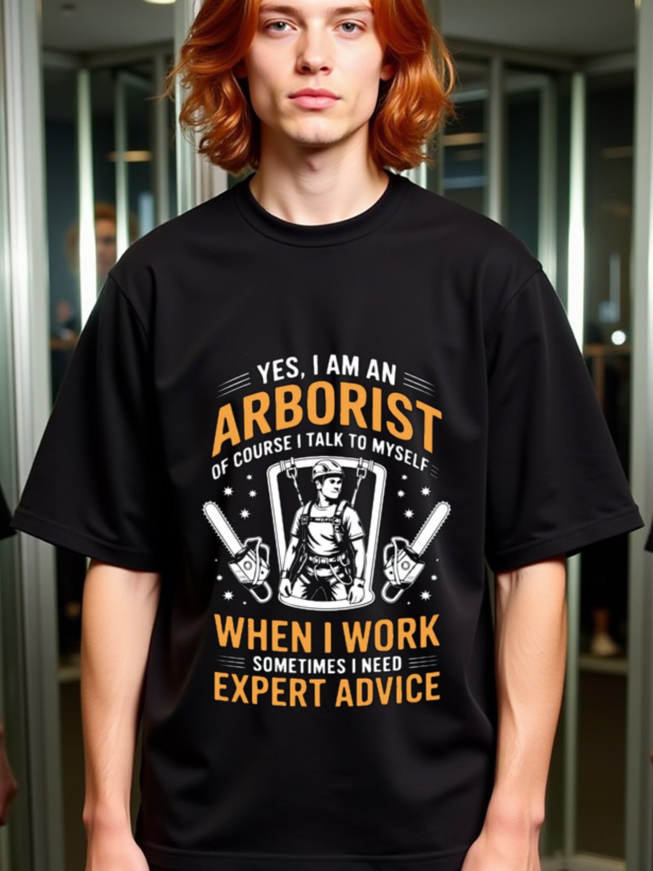 natee local warehouse clearance Arborist Humor: Expert Advice from Myself, 100% Cotton Fabric,Crew Neck,Short Sleeve,Regular Fit,All-season casual wear for man and teens-perfect for running, hiking, the beach, and parties Christian festival Thanksgiving D