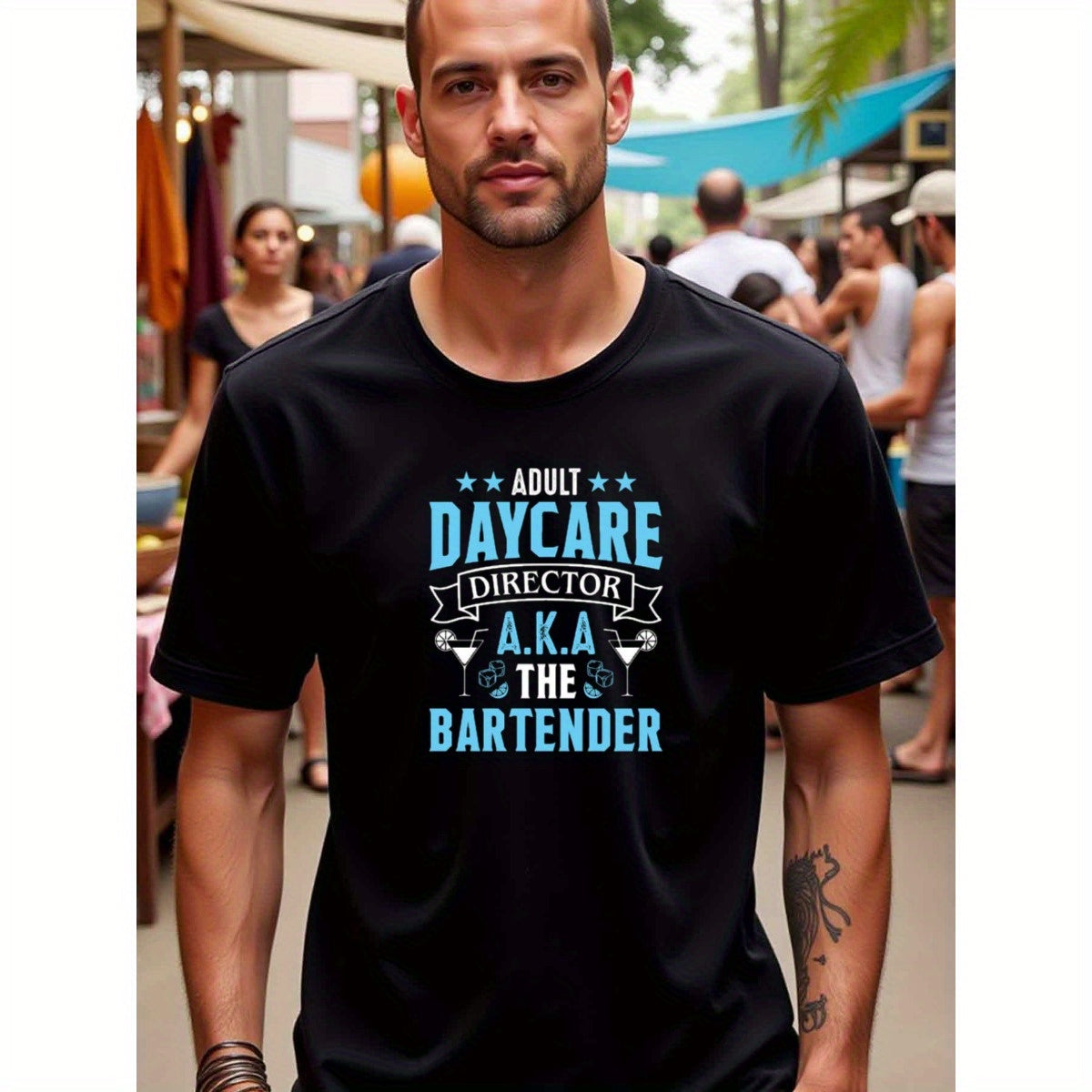natee local warehouse clearance Adult Daycare Director A.k.a the Bartender Funny T-shirt, ,