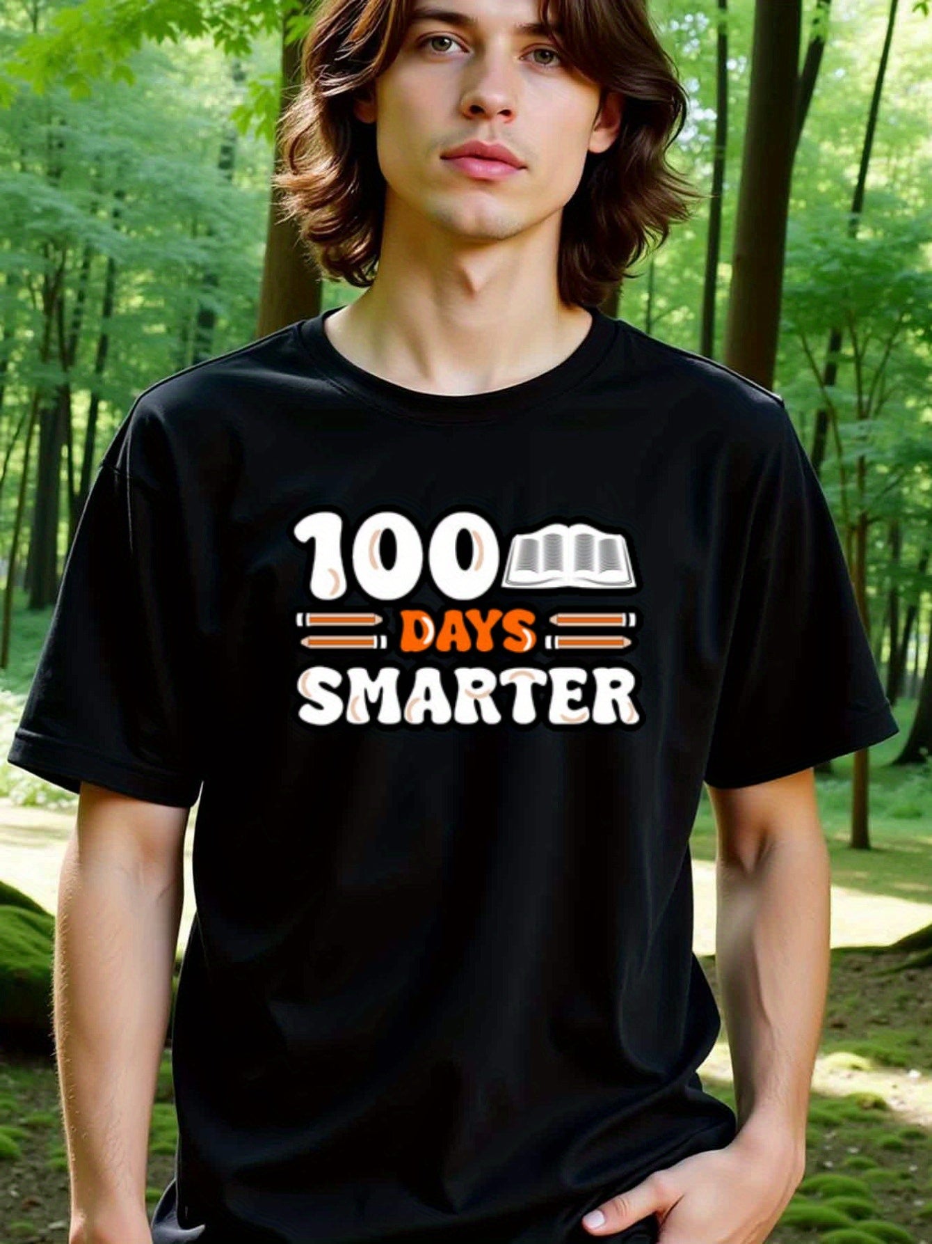 natee local warehouse clearance 100 Days Smarter: Celebrate 100th Day of School with Style!, 100% Cotton Fabric,Crew Neck,Short Sleeve,Regular Fit,All-season casual wear for man and teens-perfect for running, hiking, the beach, and parties Christian festi