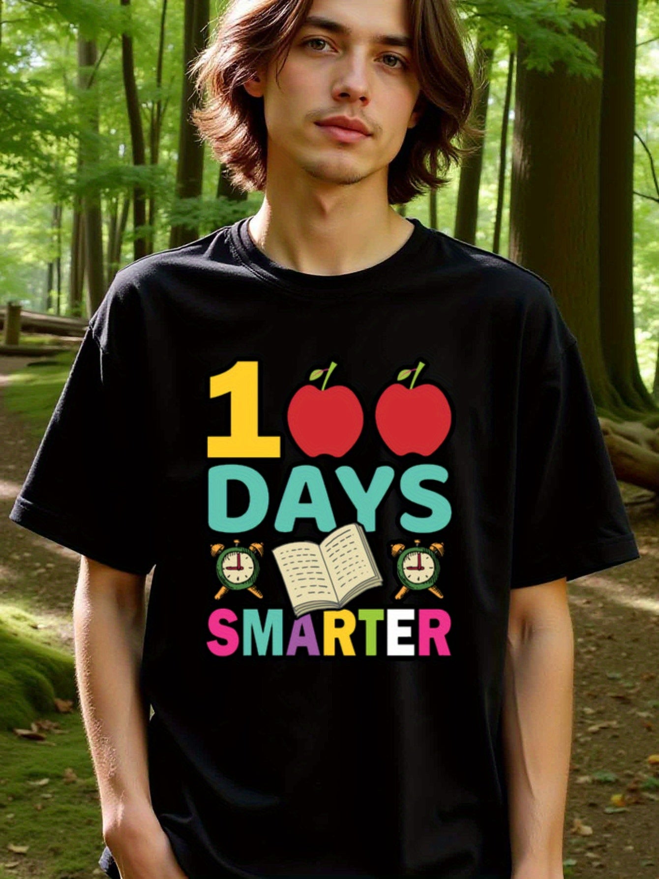 natee local warehouse clearance 100 Days Smarter: Celebrate Learning with Style!, 男t, 男t