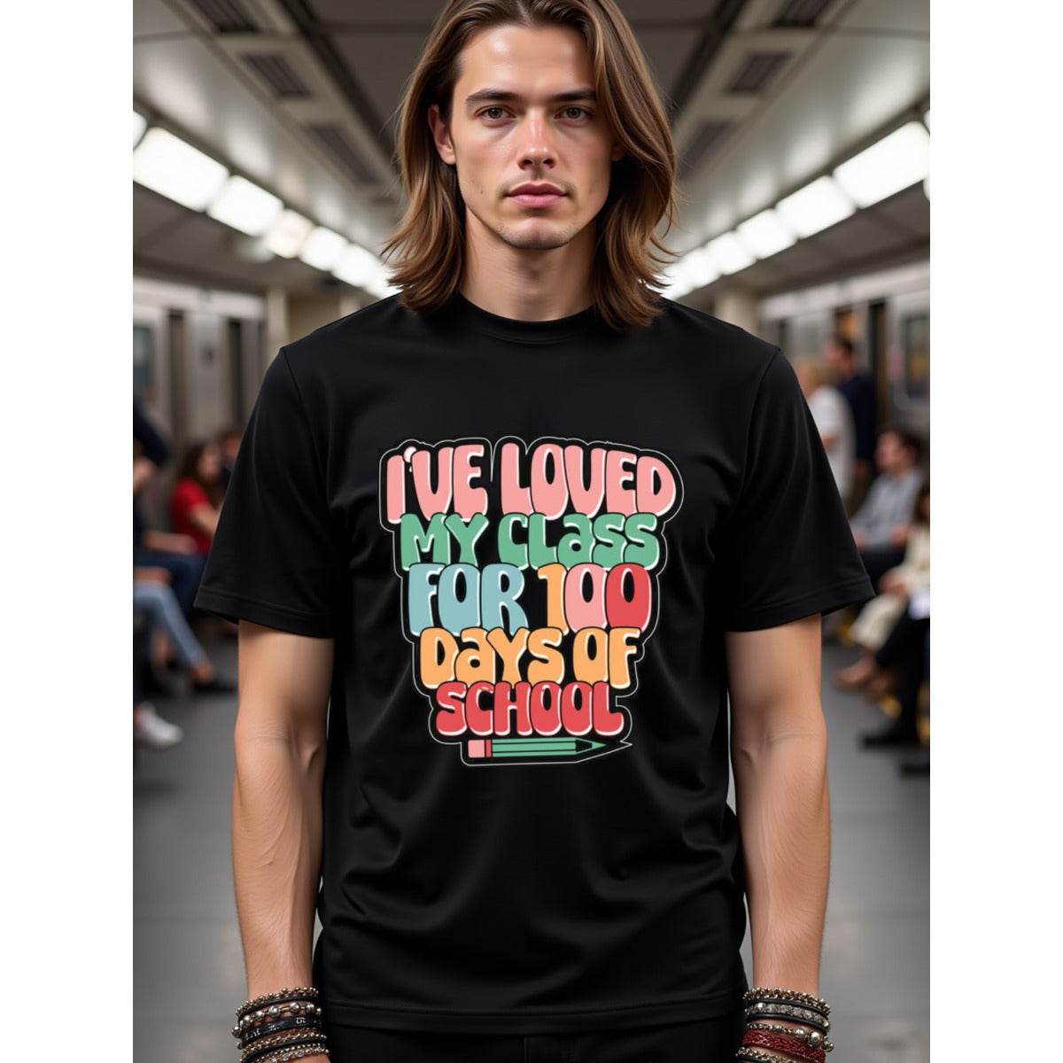 natee local warehouse clearance 100 Days of School: Celebrate Your Classmates!, 100% Cotton Fabric,Crew Neck,Regular Fit,Weekend Casual Wear,180gsm Family Friends Christian festival Thanksgiving Day, 男t
