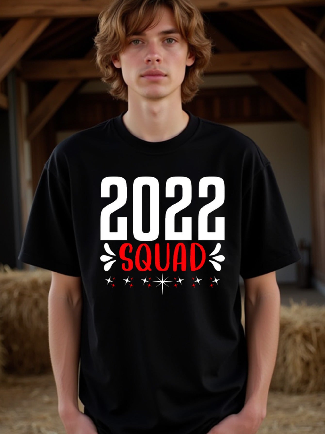 natee local warehouse clearance 2022 Squad - Class of 2022 Graduation T-shirt, 100% Cotton Fabric,Crew Neck,Short Sleeve,Regular Fit,All-season casual wear for man and teens-perfect for running, hiking, the beach, and parties Christian festival Thanksgivi