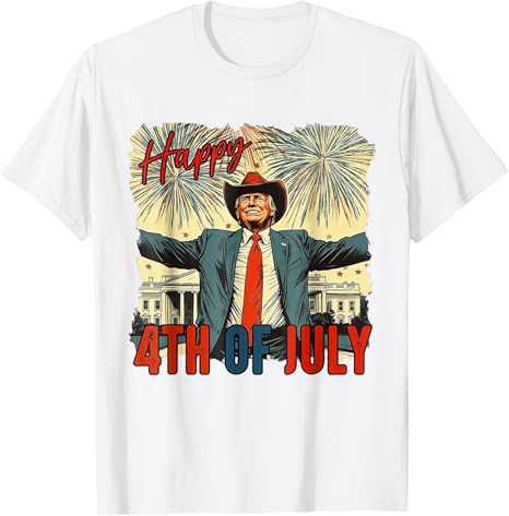 Happy 4th Of July Patriotic American US Flag Unisex T-Shirt