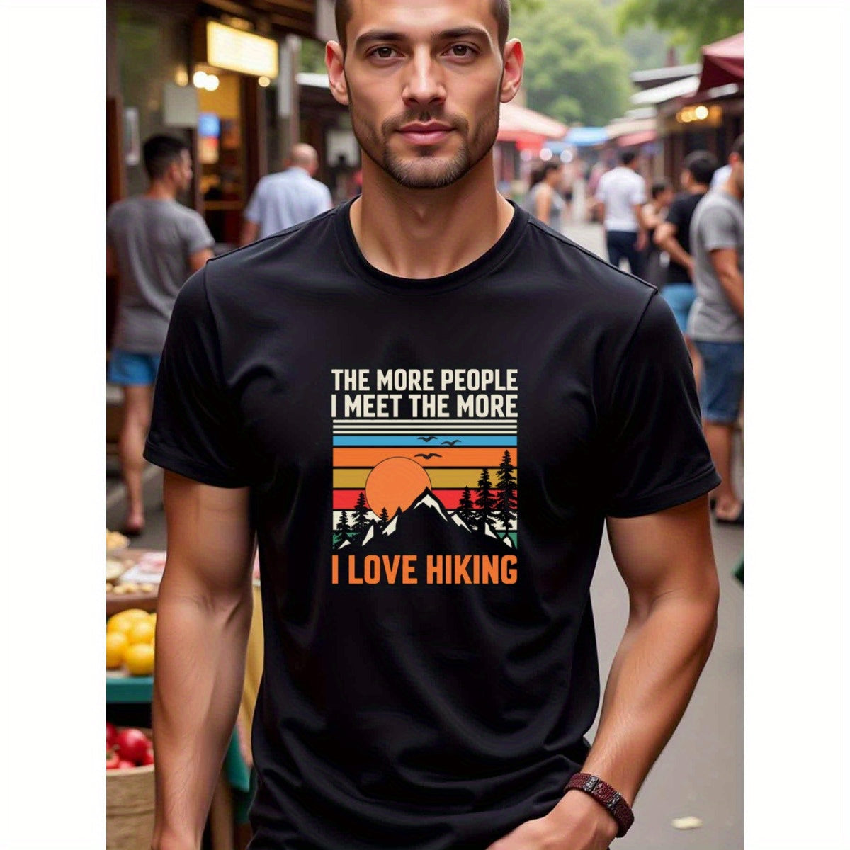 natee local warehouse clearance Adventure Awaits: Hiking Enthusiast's Tee,