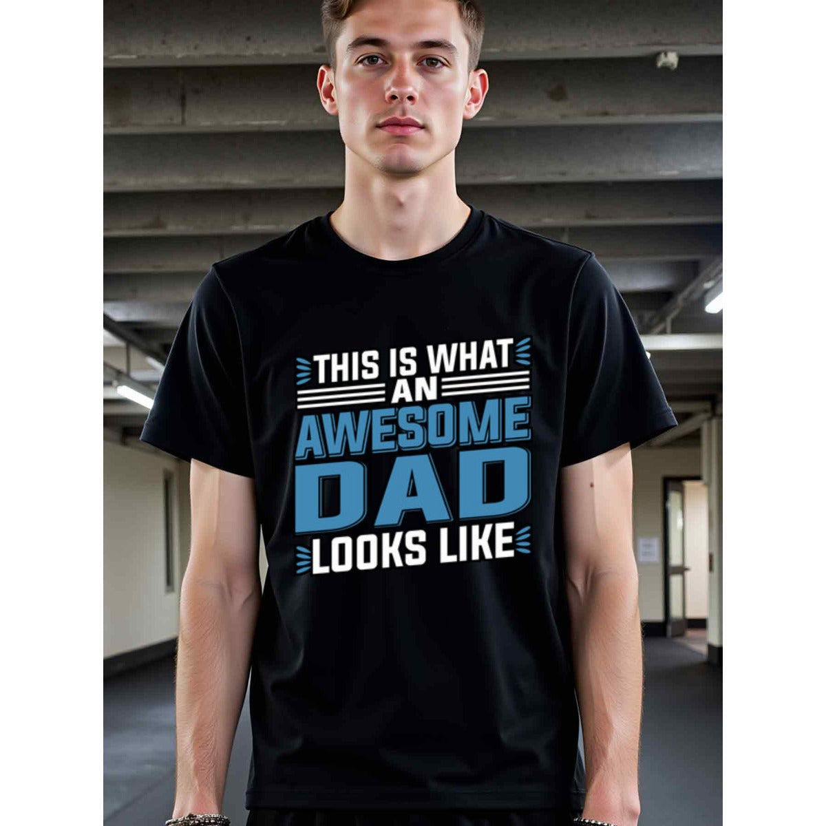 natee local warehouse clearance Awesome Dad: a Father's Day Gift T-shirt, 男t, 男t