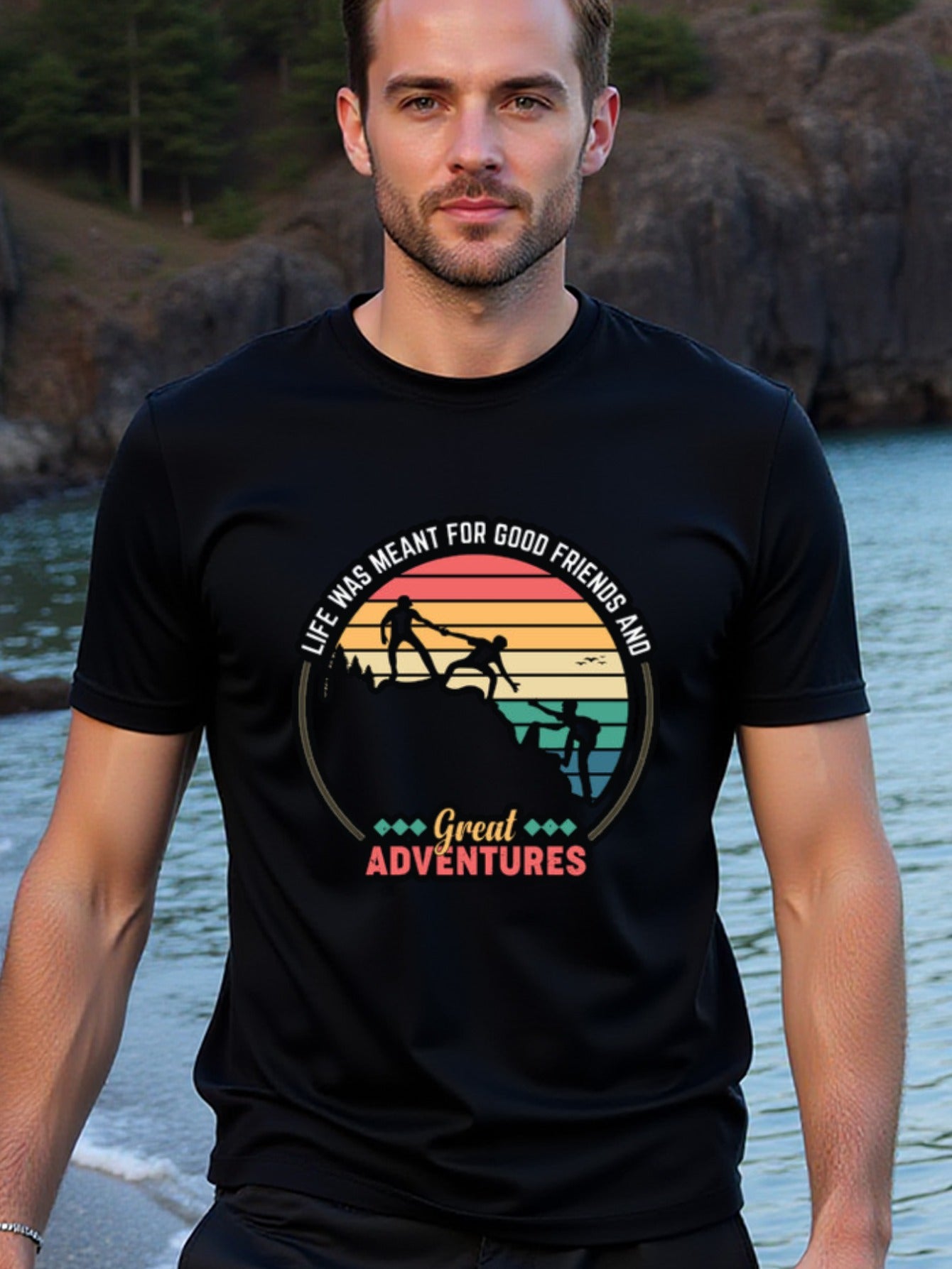 natee local warehouse clearance Adventure Seekers: Life's Best Moments with Friends & Great Adventures, 男t
