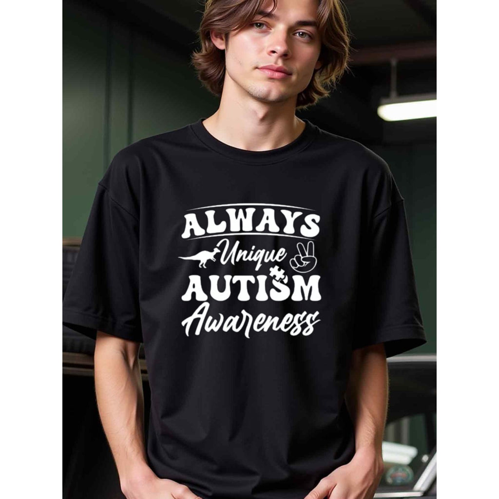 natee local warehouse clearance Always Unique: Autism Awareness T-shirt, 男t