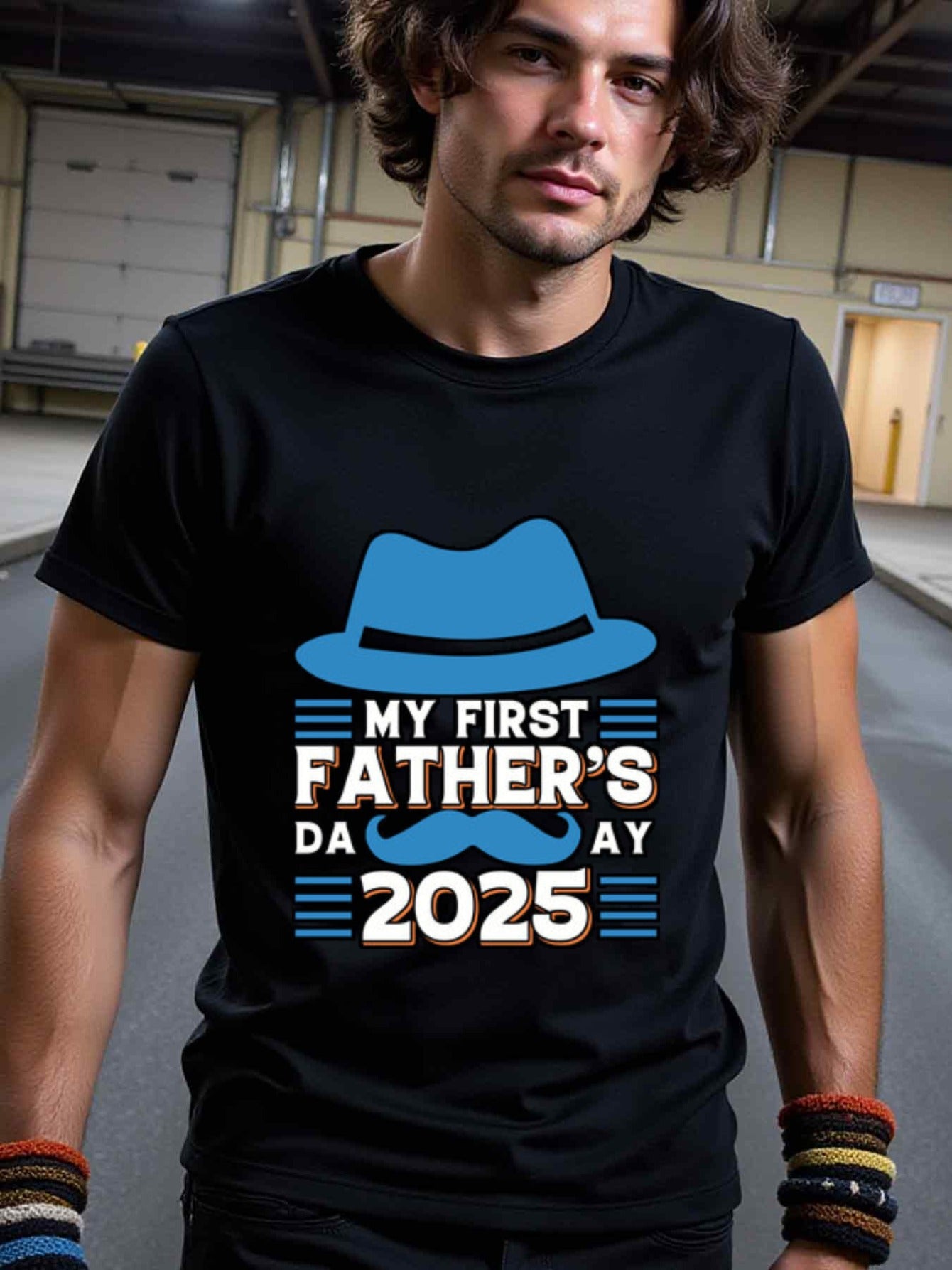 natee local warehouse clearance 2025 My First Father's Day T-shirt - Dad Gift Idea, 100% Cotton Fabric,Crew Neck,Short Sleeve,Regular Fit,All-season casual wear for man and teens-perfect for running, hiking, the beach, and parties Christian festival Thank