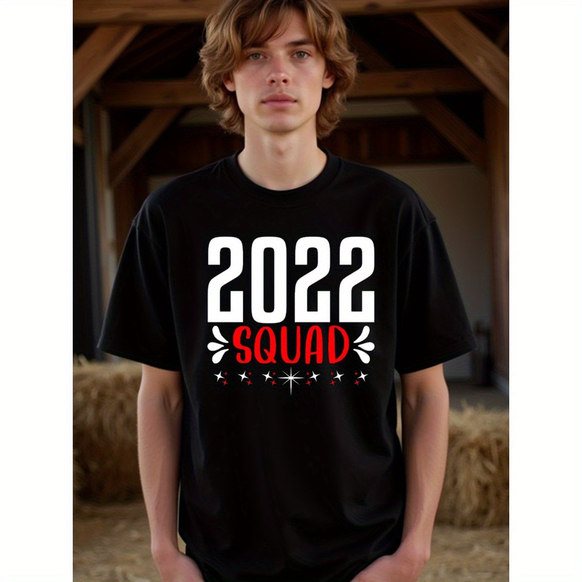 natee local warehouse clearance 2022 Squad - Class of 2022 Graduation T-shirt, 100% Cotton Fabric,Crew Neck,Short Sleeve,Regular Fit,All-season casual wear for man and teens-perfect for running, hiking, the beach, and parties Christian festival Thanksgivi